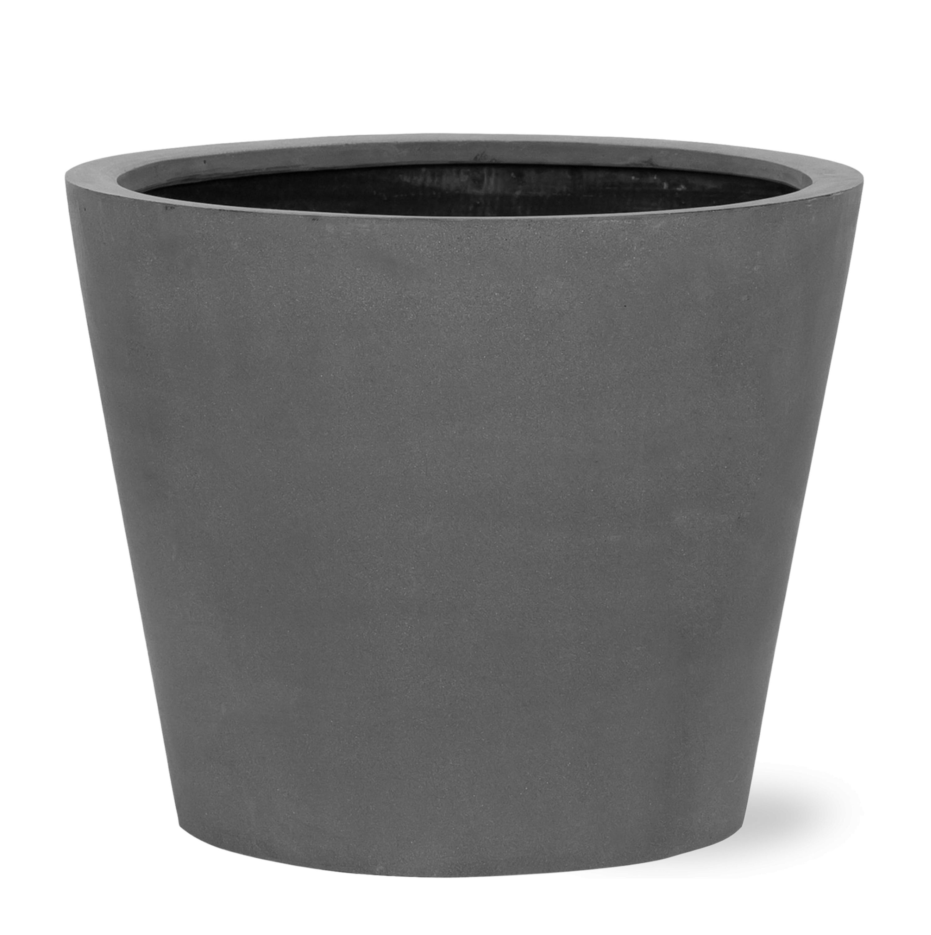 Moderner Übertopf Bucket Grau Small