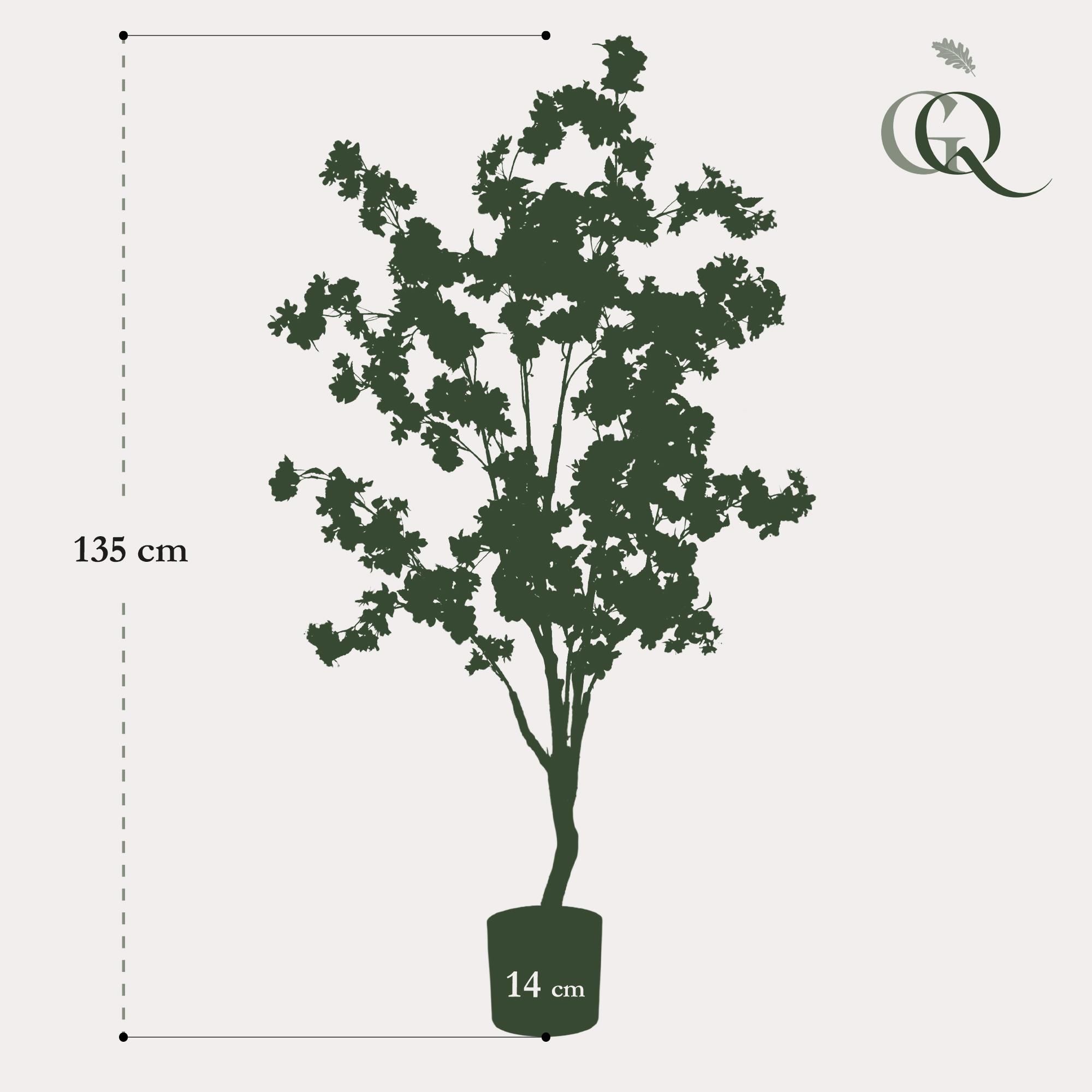 Kunstbaum Prunus Prunus | Kirschblüte Weiß | 135cm
