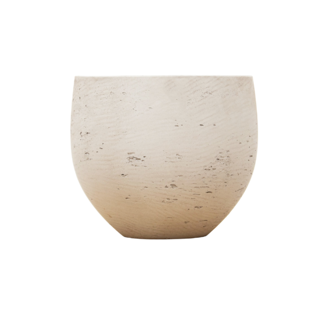 Jumbo Orb Pflanze im Beige Washed Übertopf