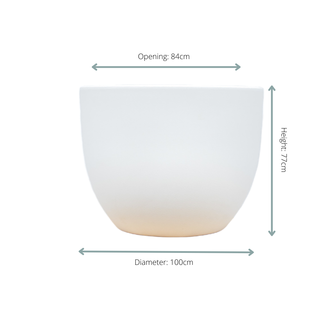 Moderner Anthrazit Blumentopf Eggy