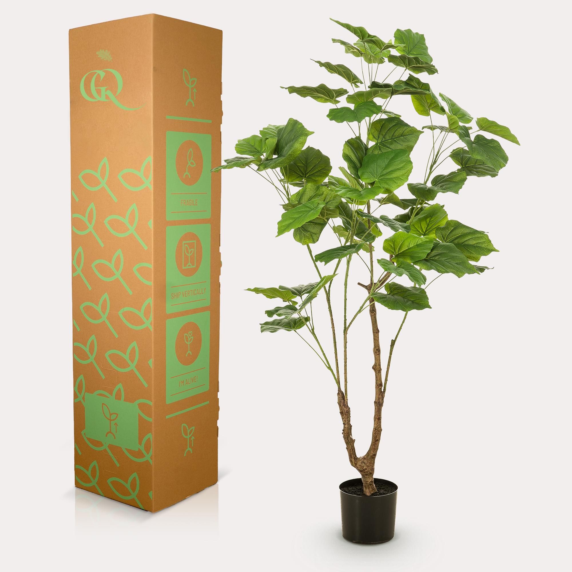 Kunstpflanze Afrikanische Feige Ficus Umbellata 125cm