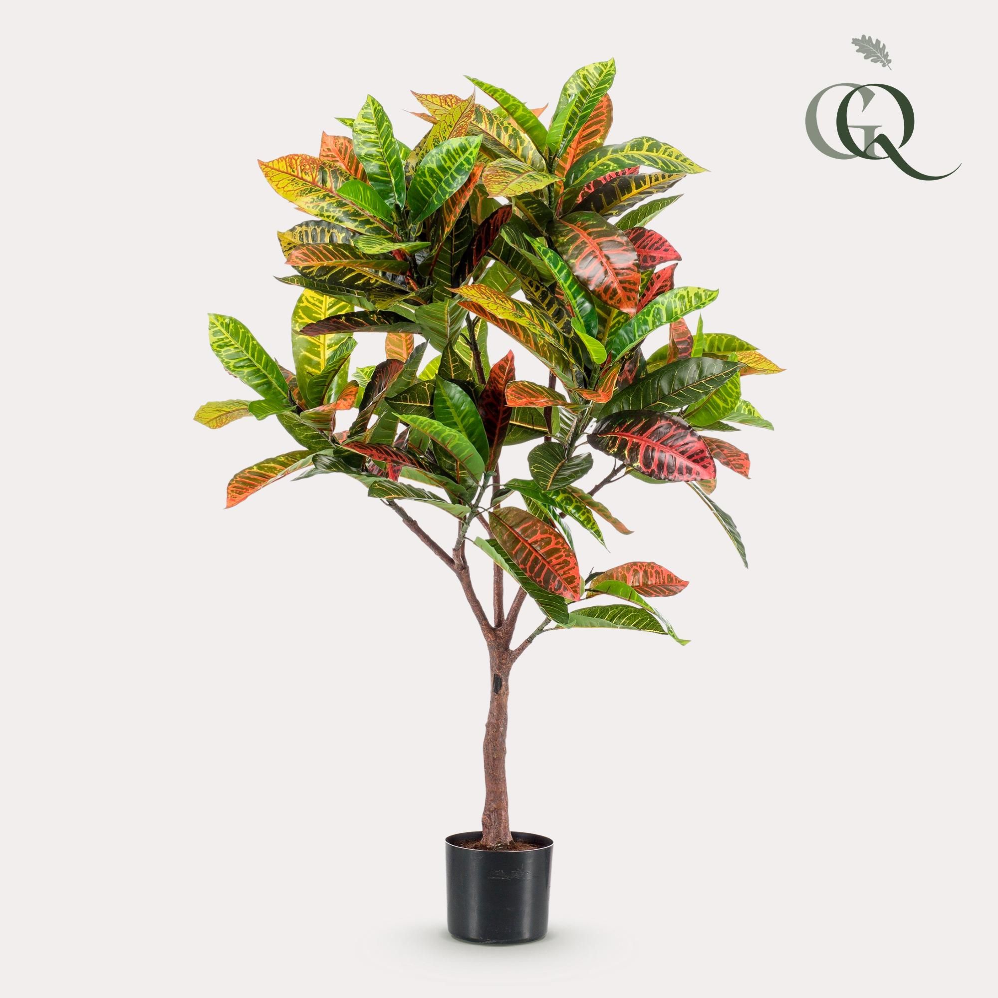Kunstpflanze Croton Codiaeum mit bunten Blättern