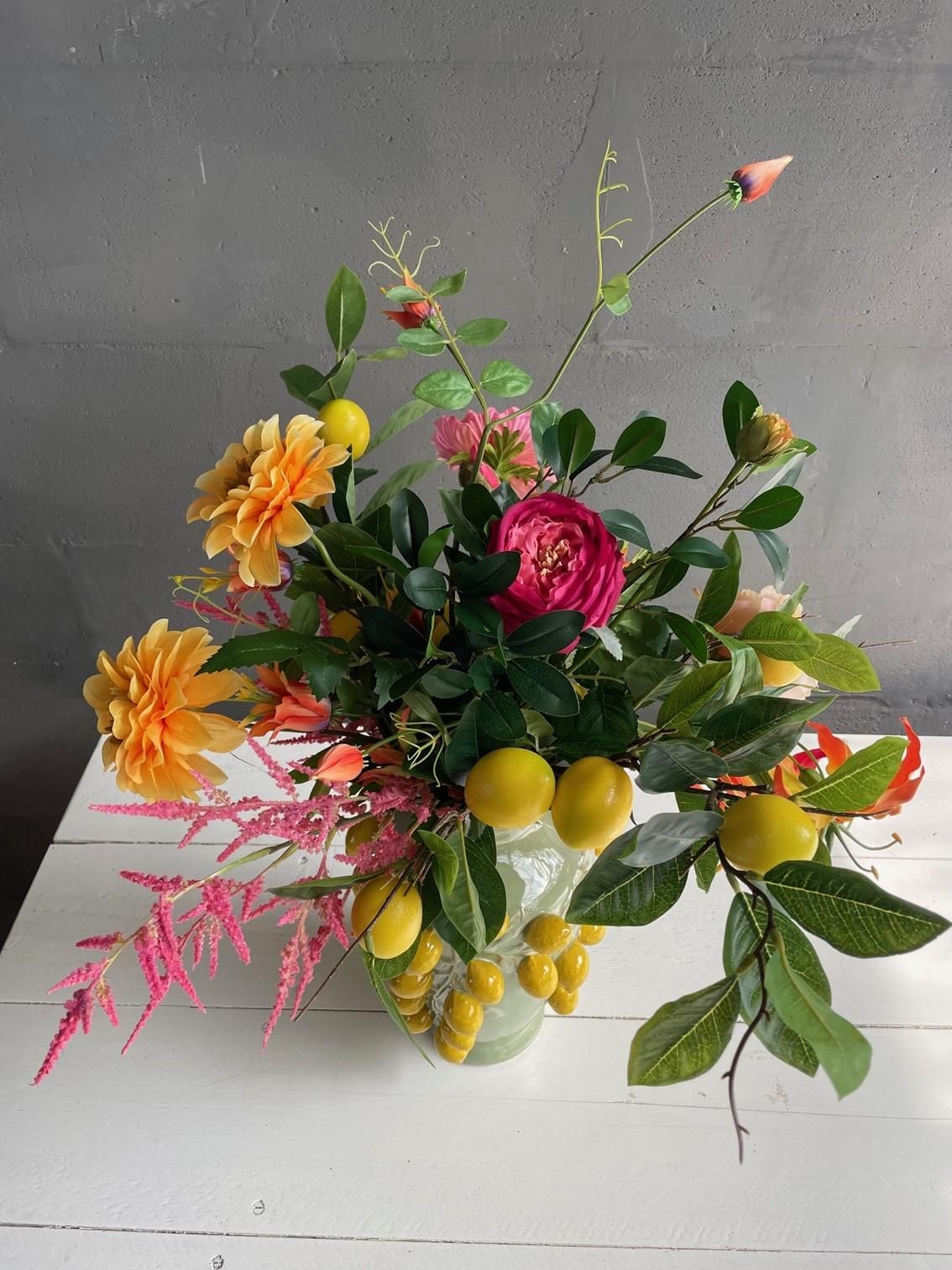 Kunstblumen Strauß Happy Vibes