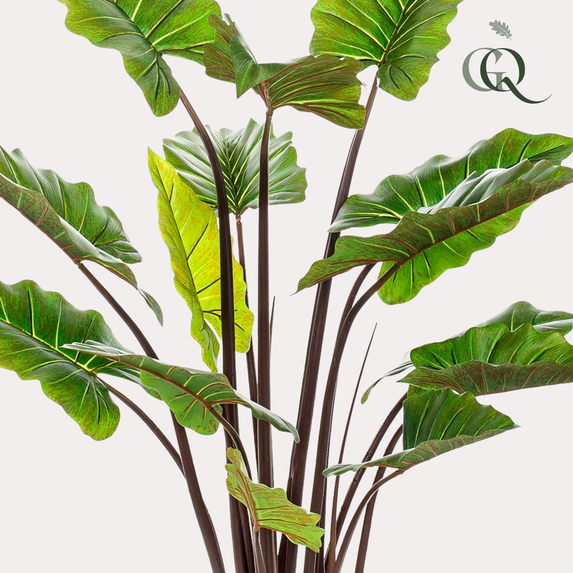 Künstliche Colocasia Pink China Elefantenohr Pflanze