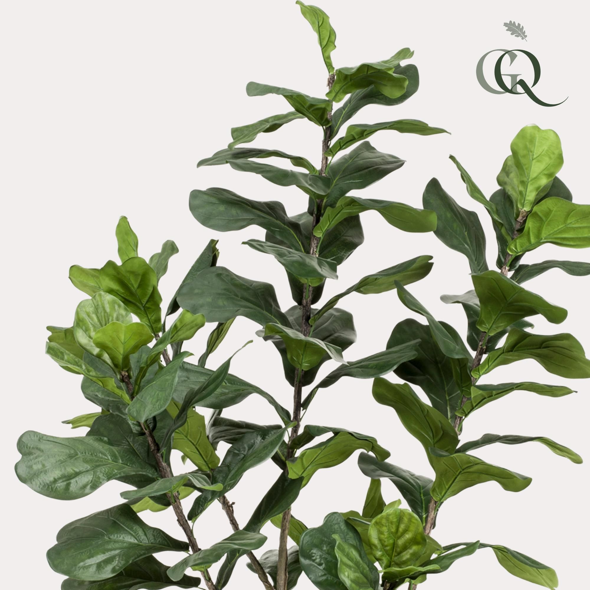 Ficus Lyrata Kunstpflanze Tabaksplant 210cm