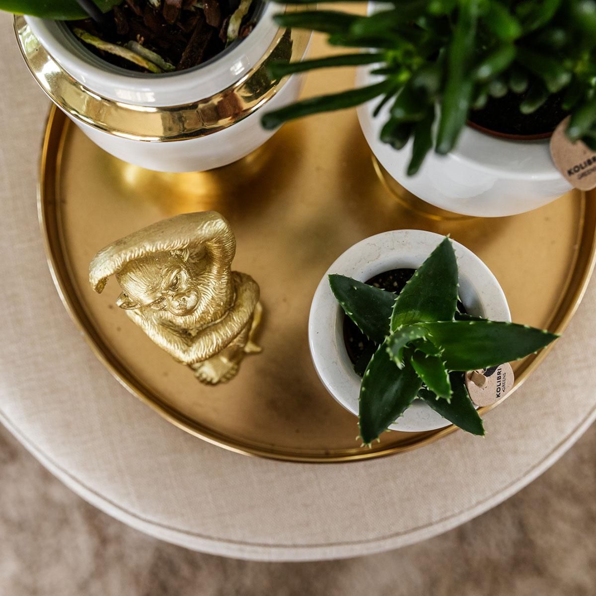Le Chic Keramik Blumentopf mit goldenen Details