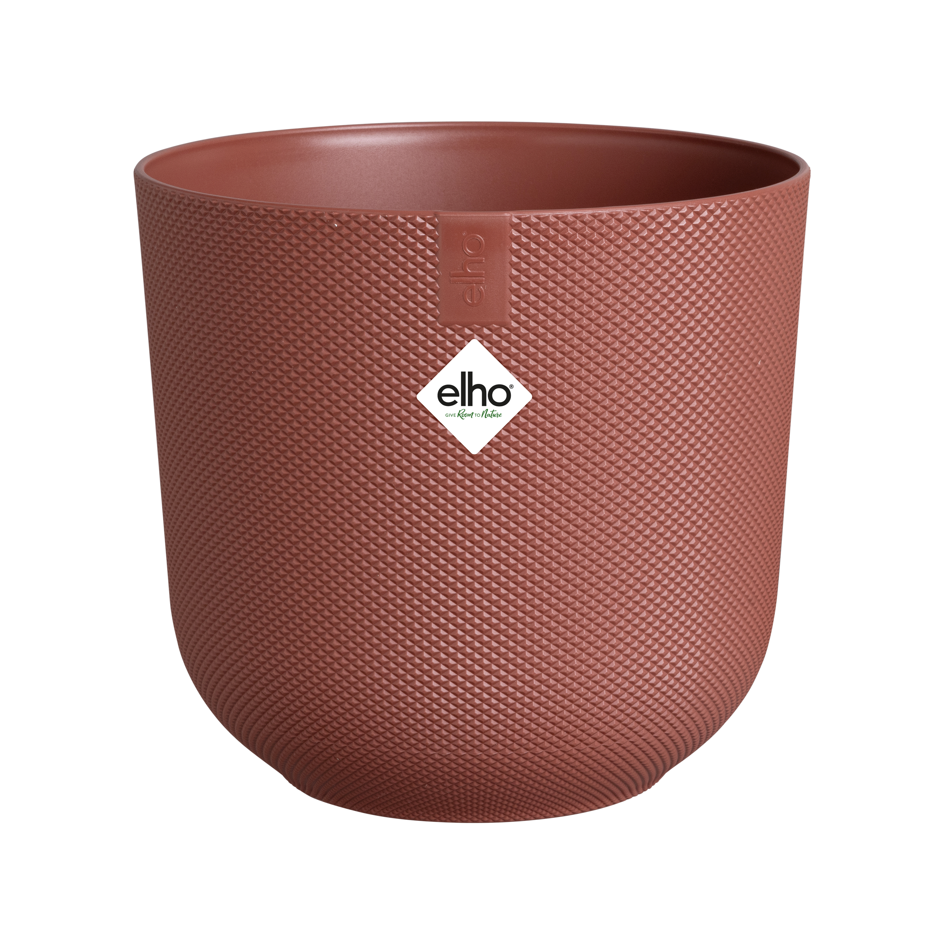 Moderner runder Pflanzentopf Tuscan Red