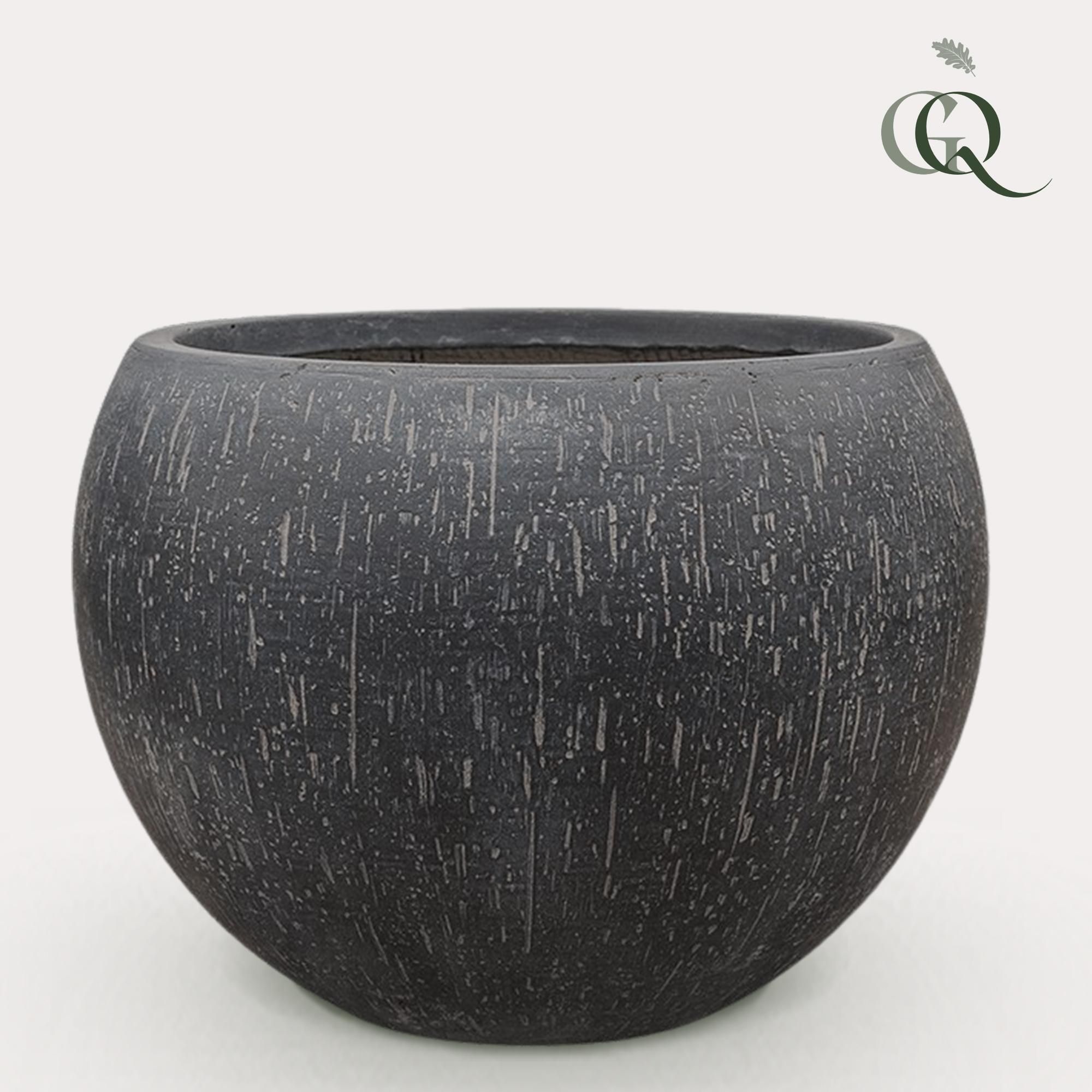 Anthrazit Globe Blumentopf XL