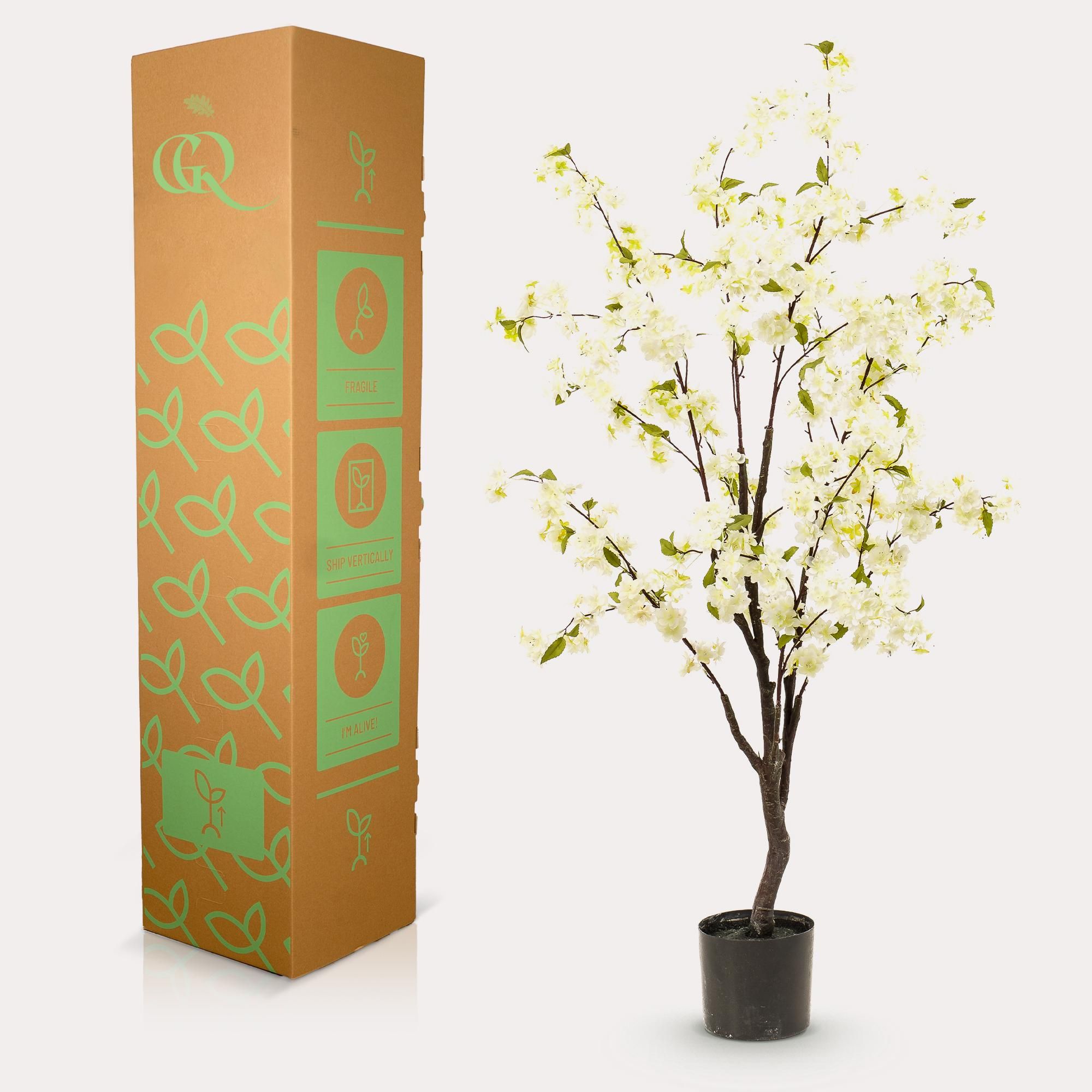 Kunstbaum Prunus Prunus | Kirschblüte Weiß | 135cm