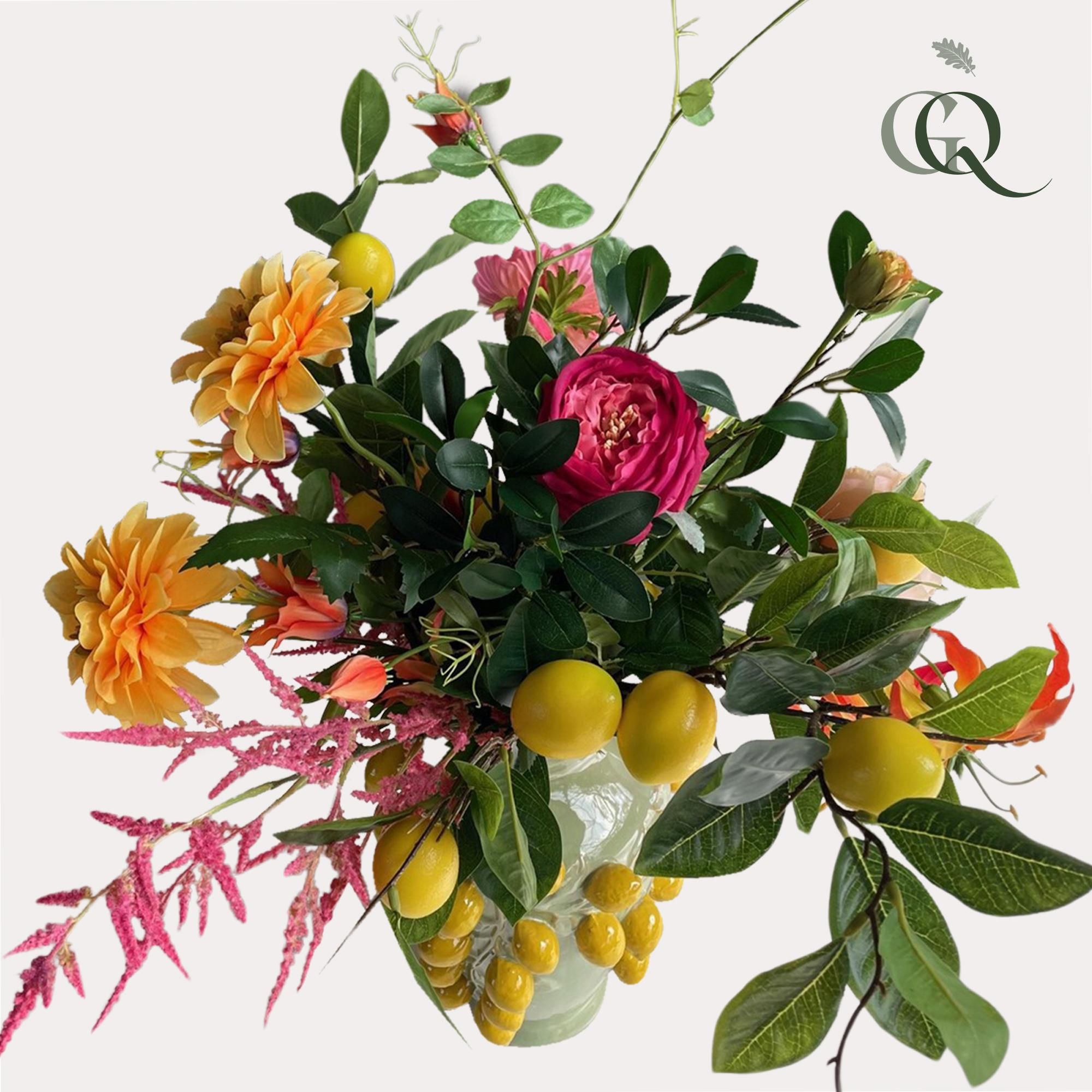 Kunstblumen Strauß Happy Vibes