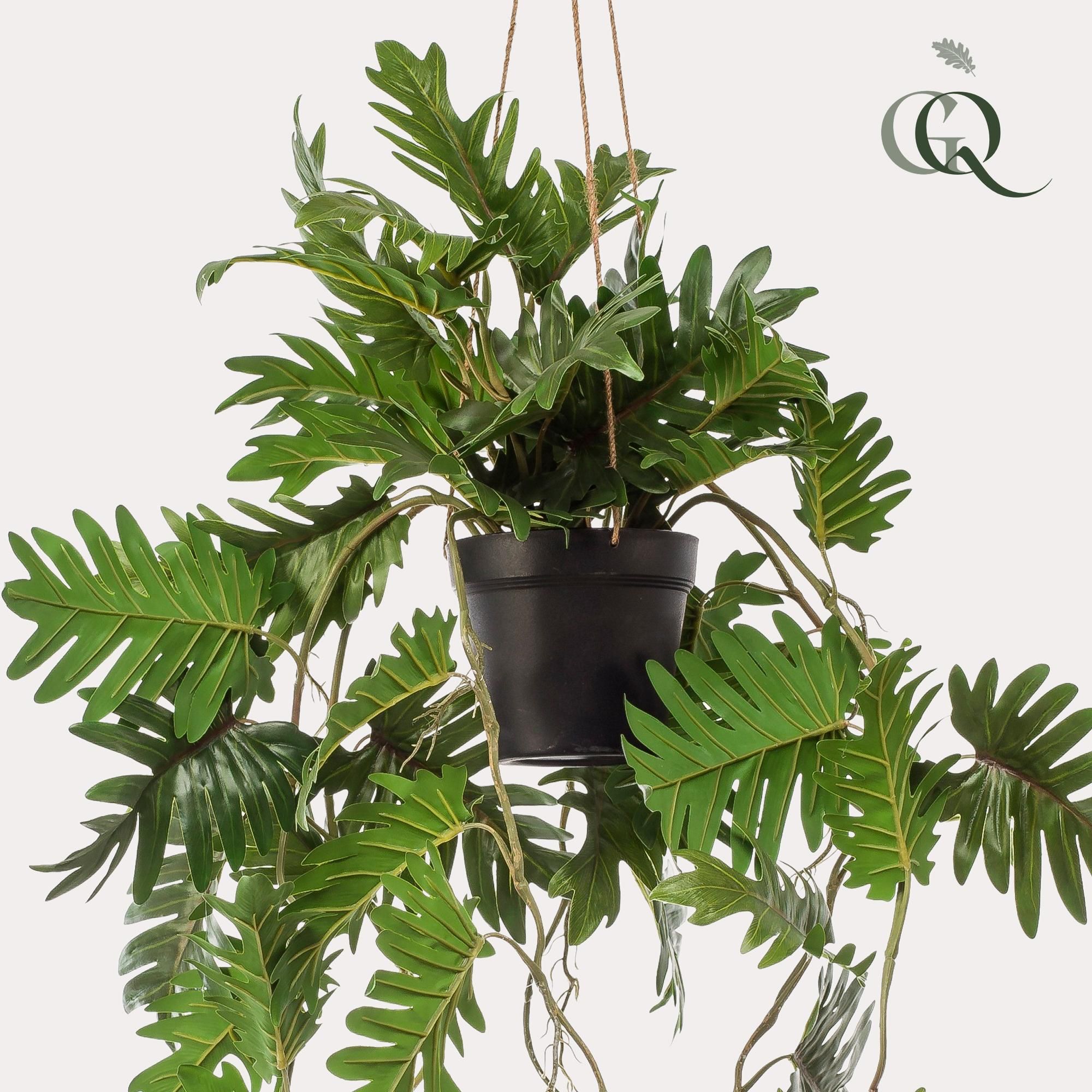 Künstliche Philodendron Hängepflanze