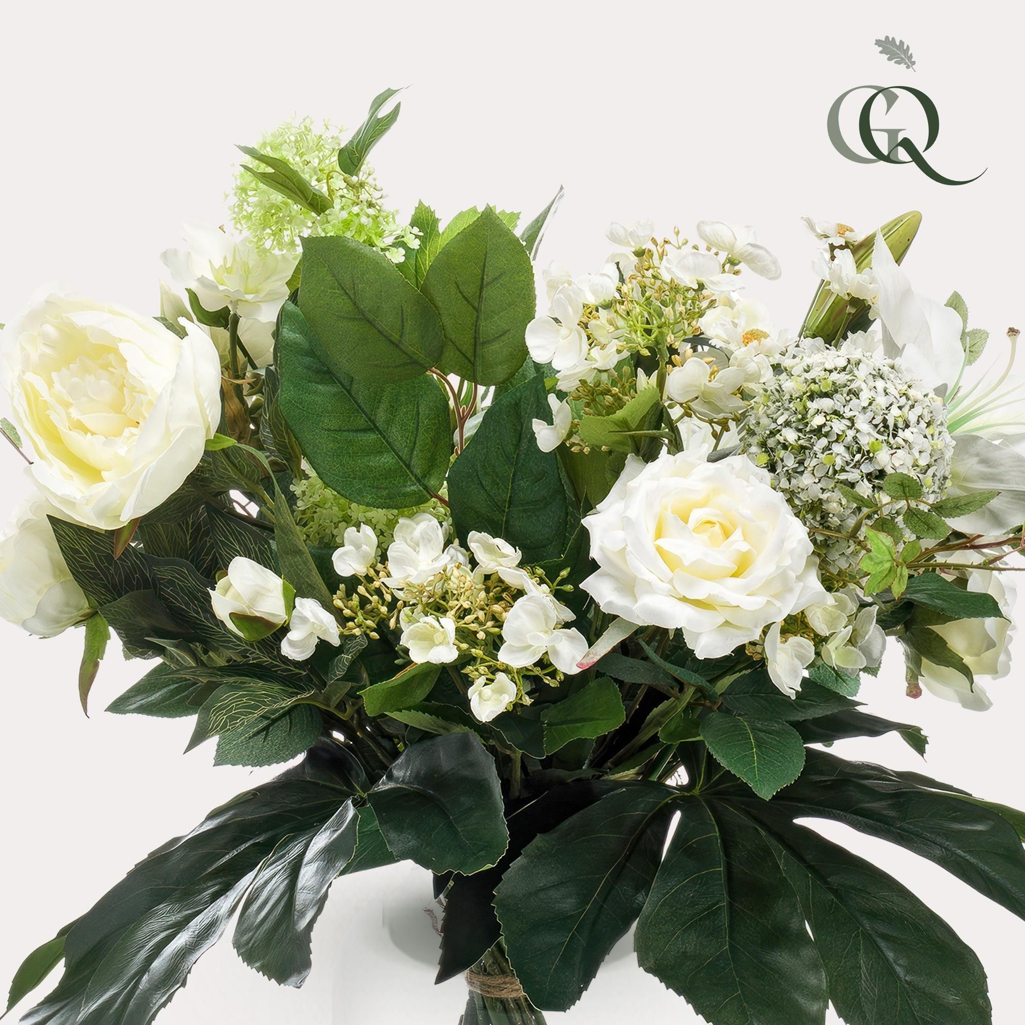 Kunstblumenstrauß White Dream Weiß
