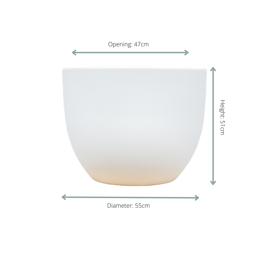 Moderner Blumentopf Eggy Anthrazit