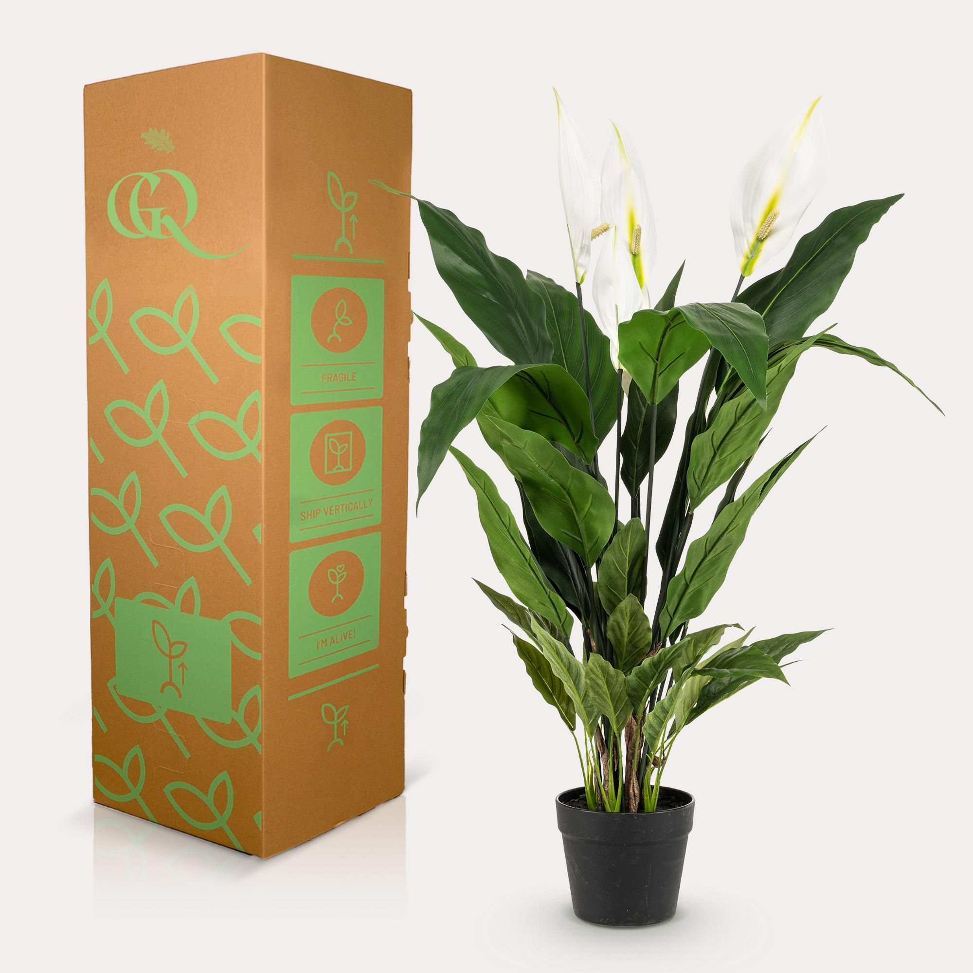 Kunstpflanze Spathiphyllum – Löffelpflanze – 90 cm