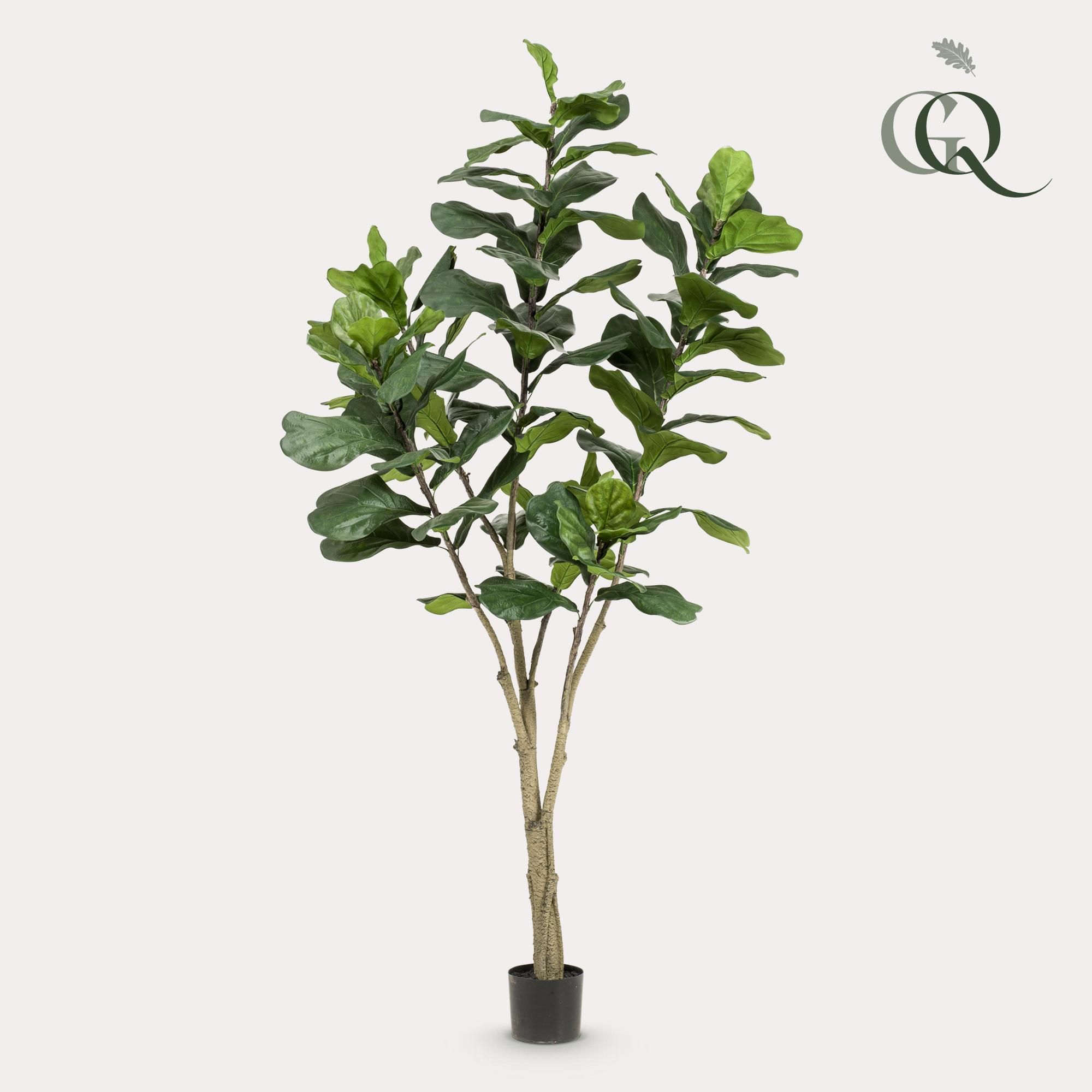 Ficus Lyrata Kunstpflanze Tabaksplant 210cm