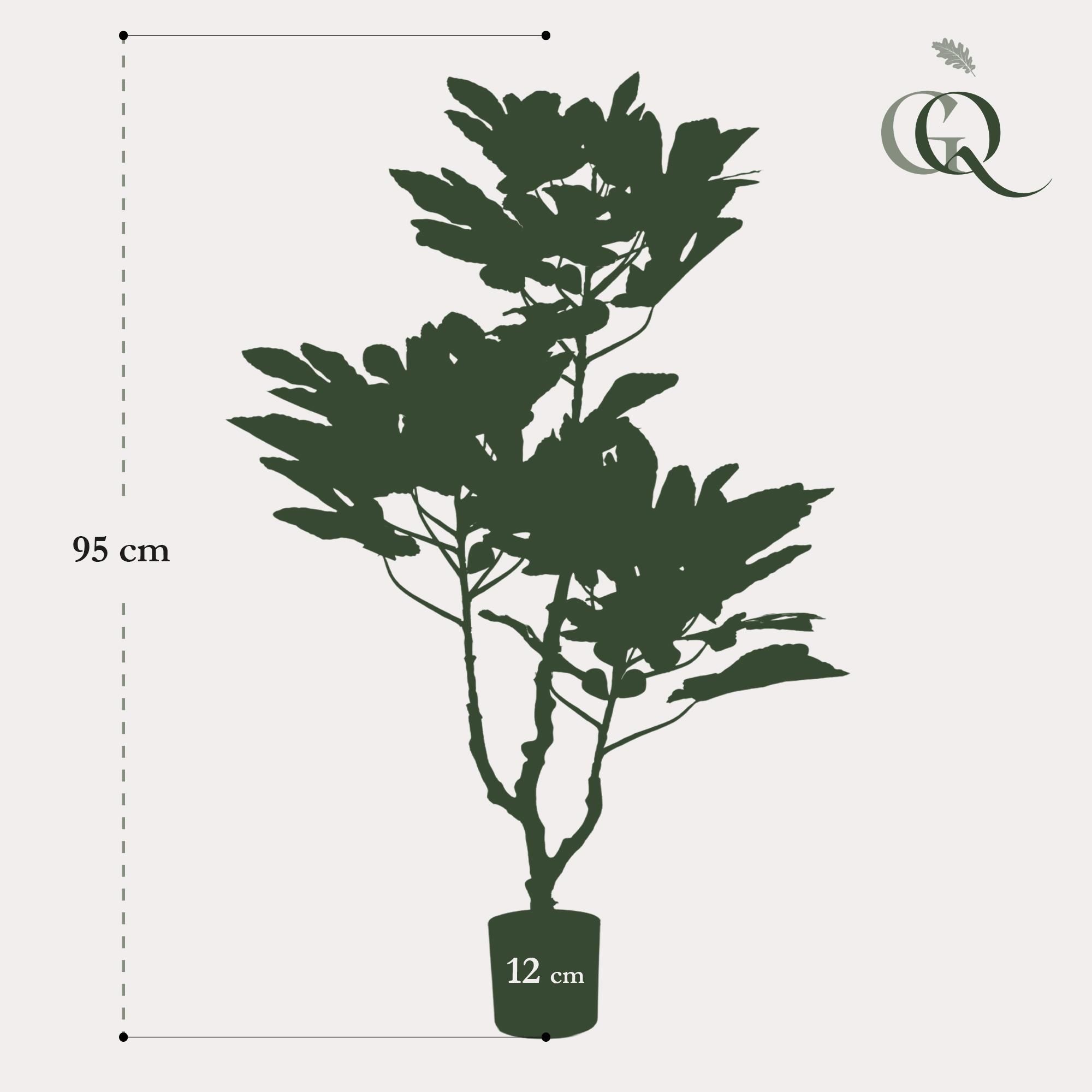 Kunstfeigenbaum Ficus Carica - Mediterrane Deko Pflanze