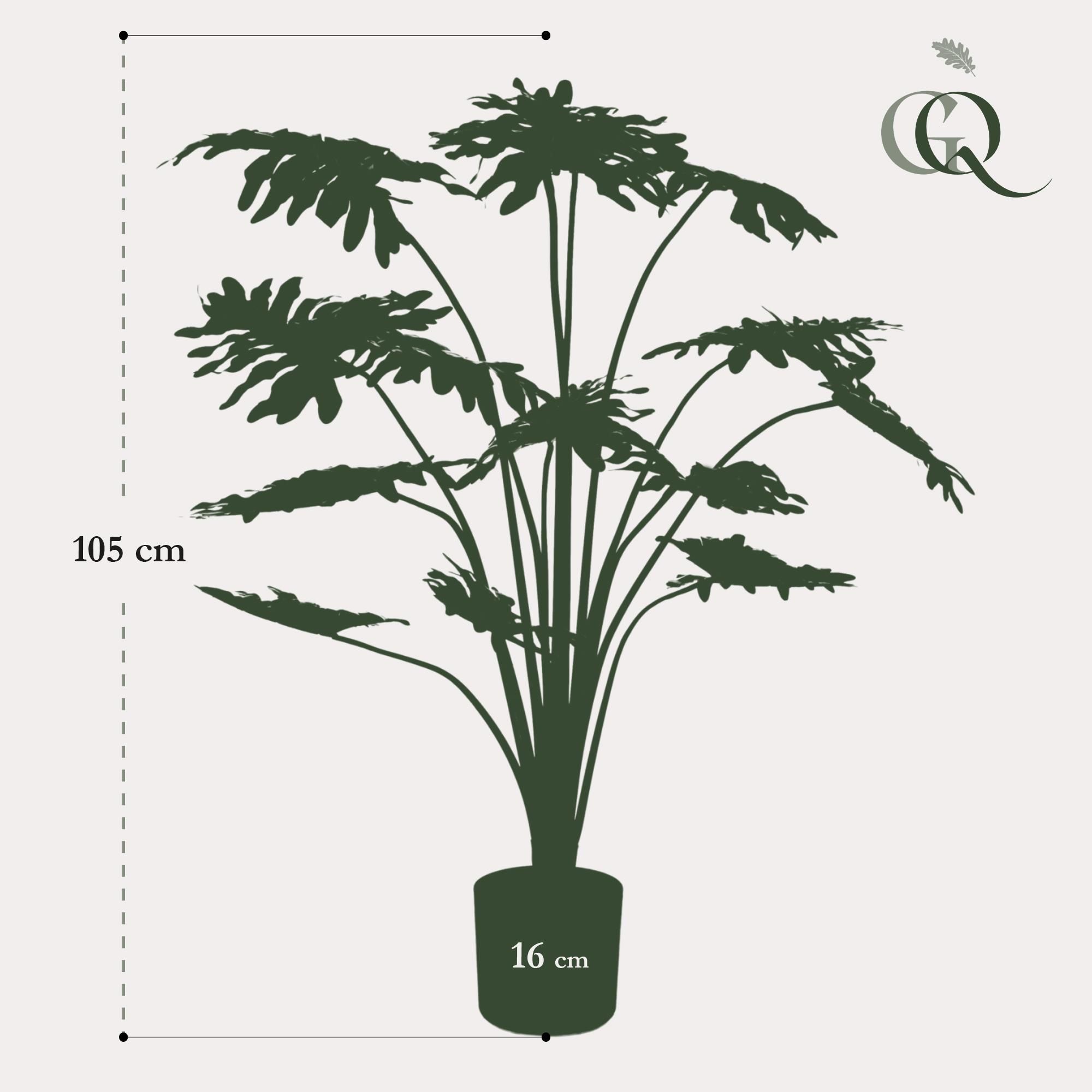 Philodendron Kunstpflanze für Wohn- und Bürodekoration