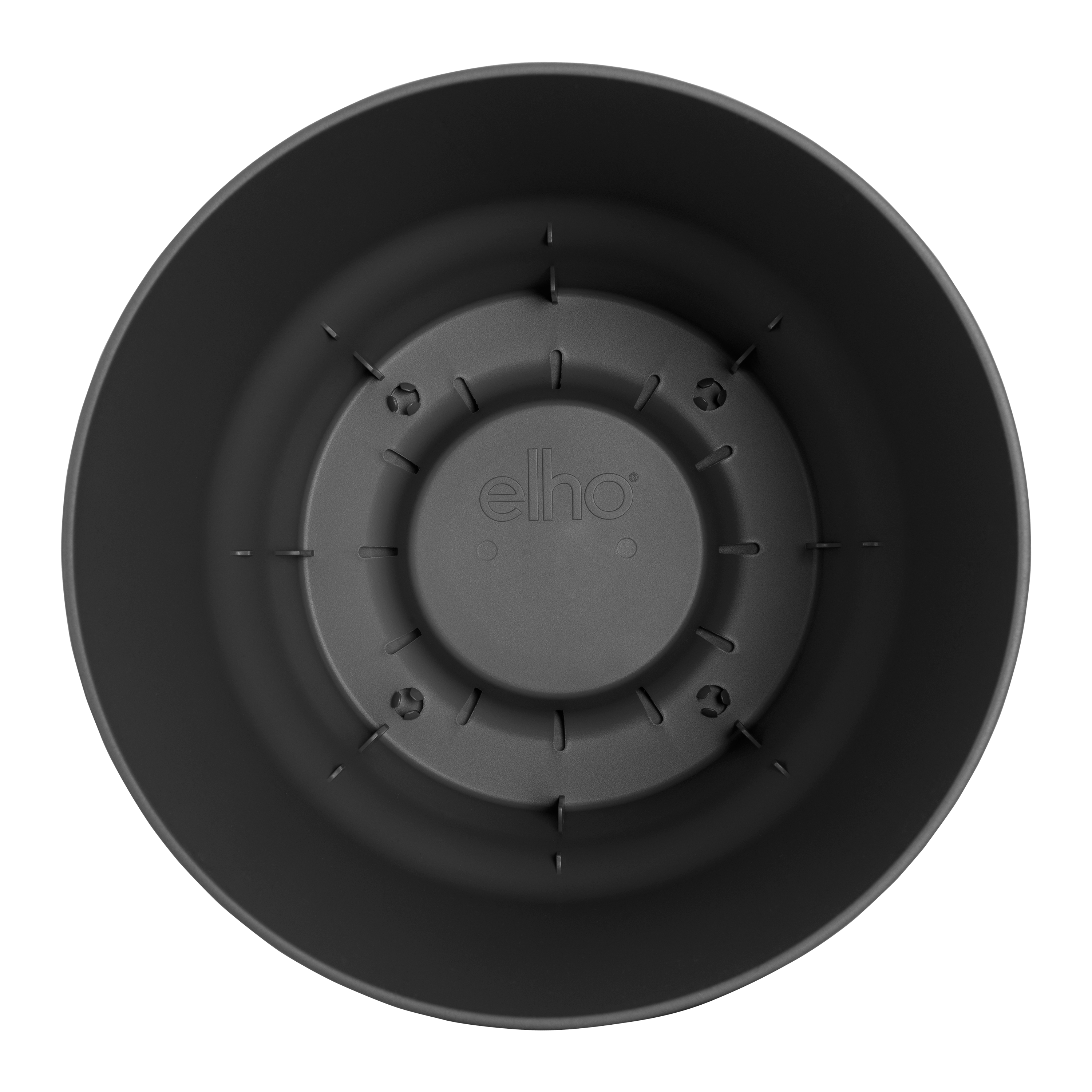Elho Greenville Blumentopf rund schwarz