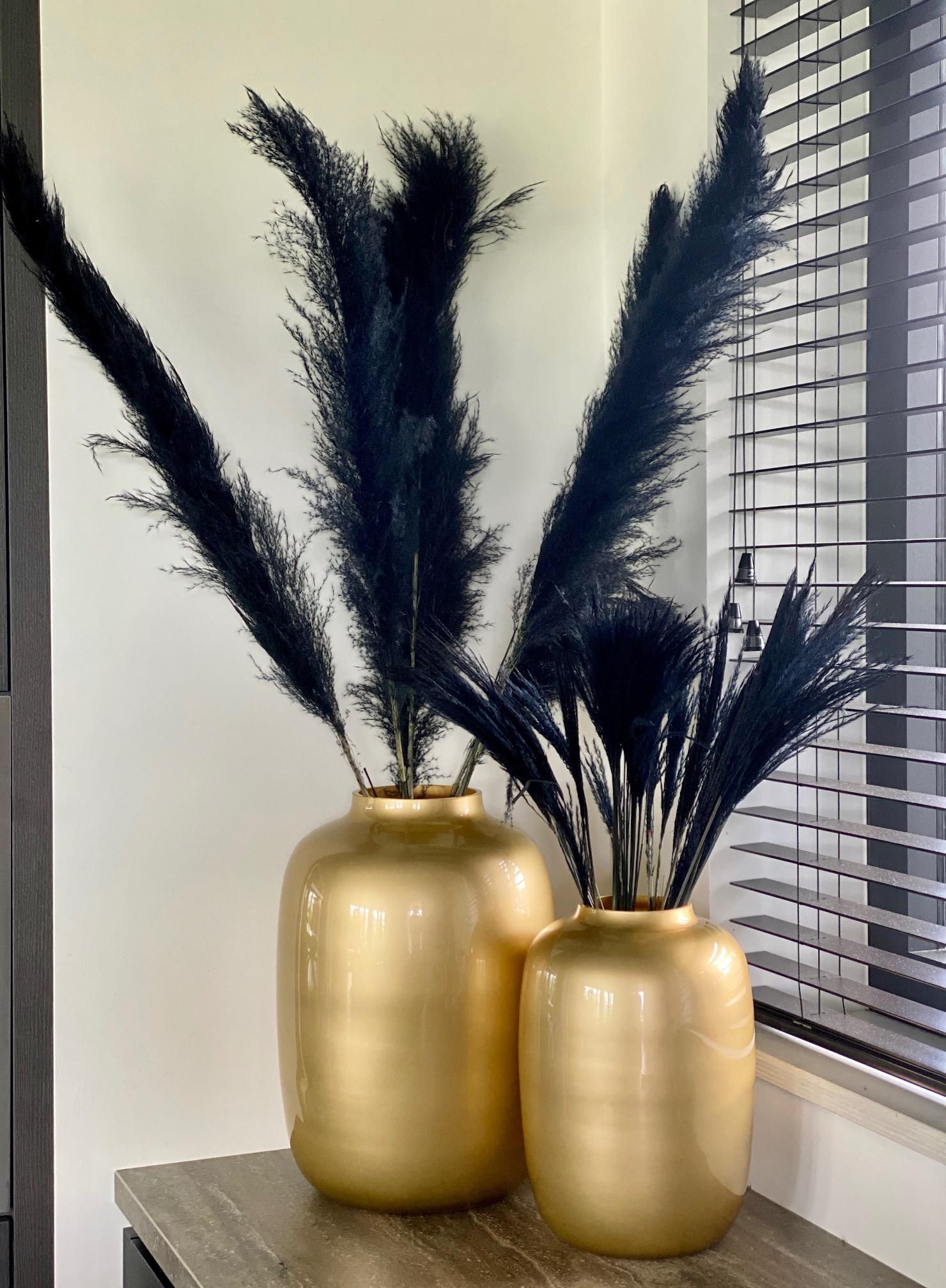 Elegante Glasvase Gold Artic M