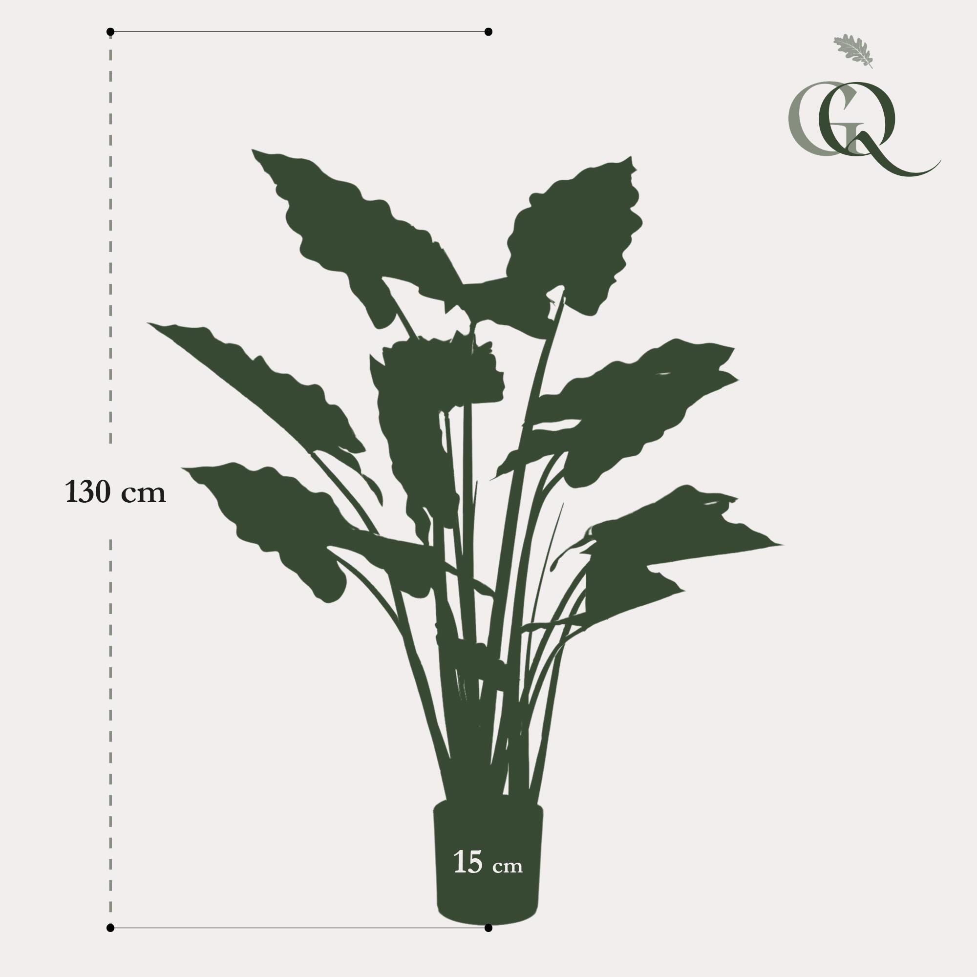 Künstliche Colocasia Pink China Elefantenohr Pflanze