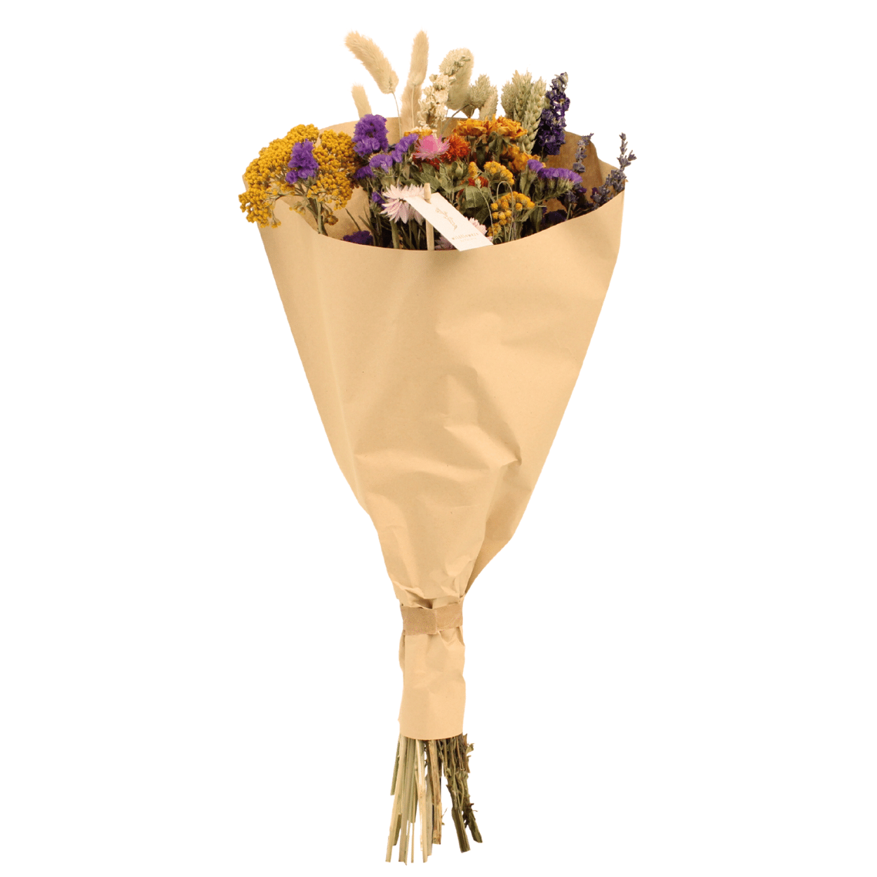Trockenblumen Feldstrauß Multi in Pastellfarben