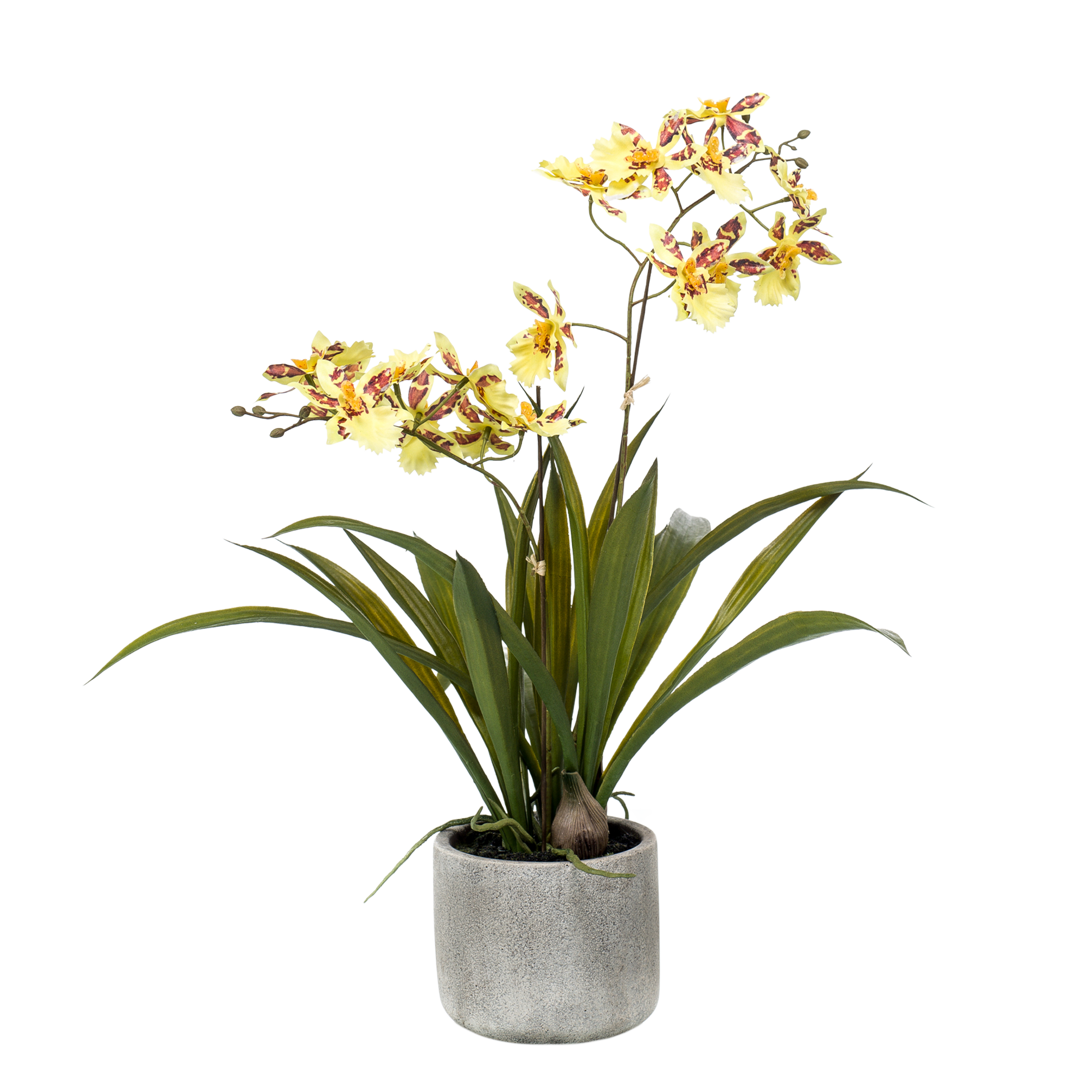 Kunst Orchidee Gelb – 45cm – Deko Kunstpflanze