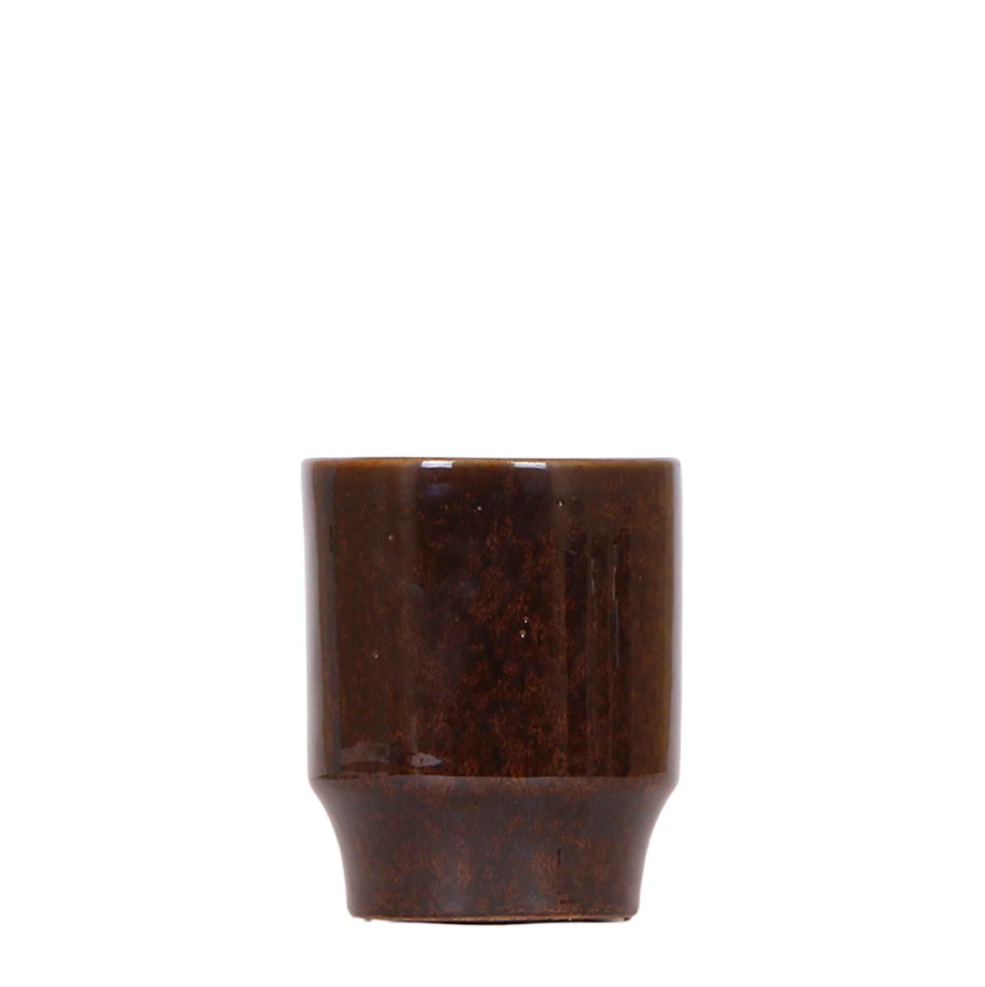 Keramik Blumentopf Classy Braun Ø6cm