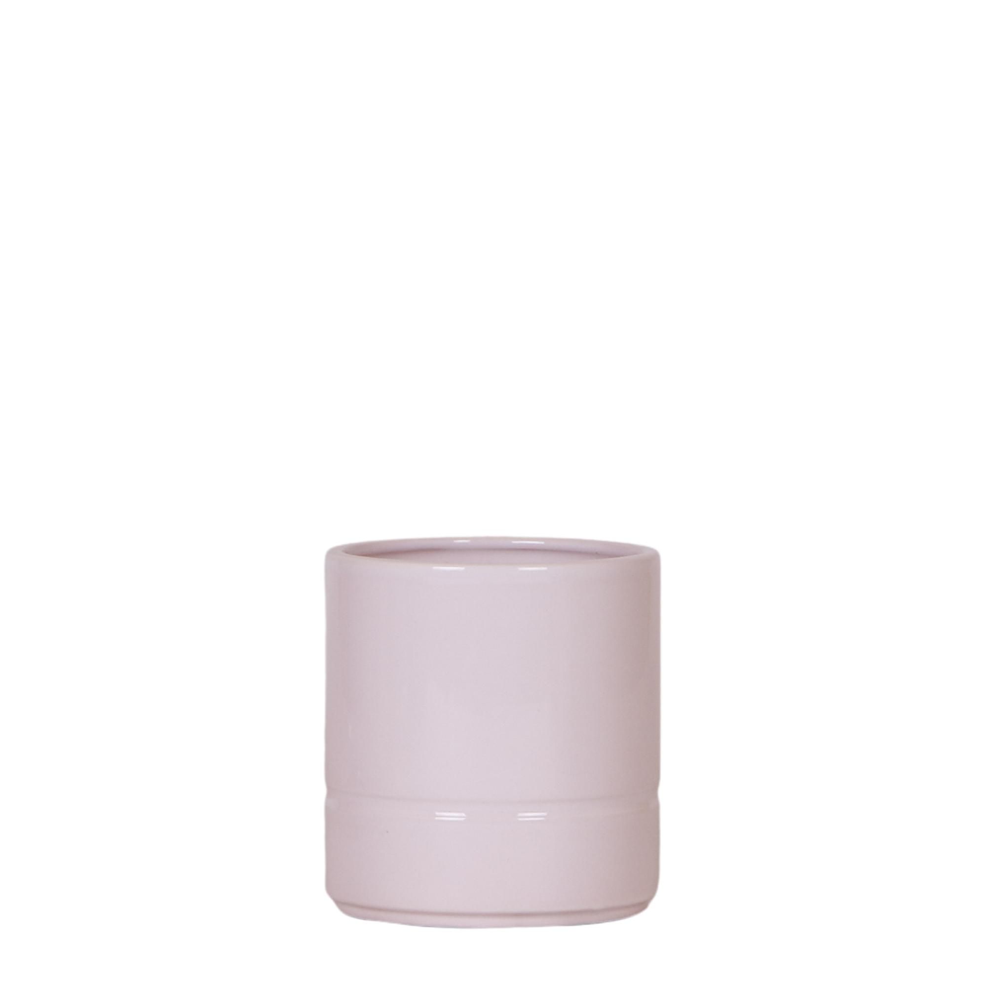 Pastellfarbener Zierpflanztopf in Rosa Ø9cm