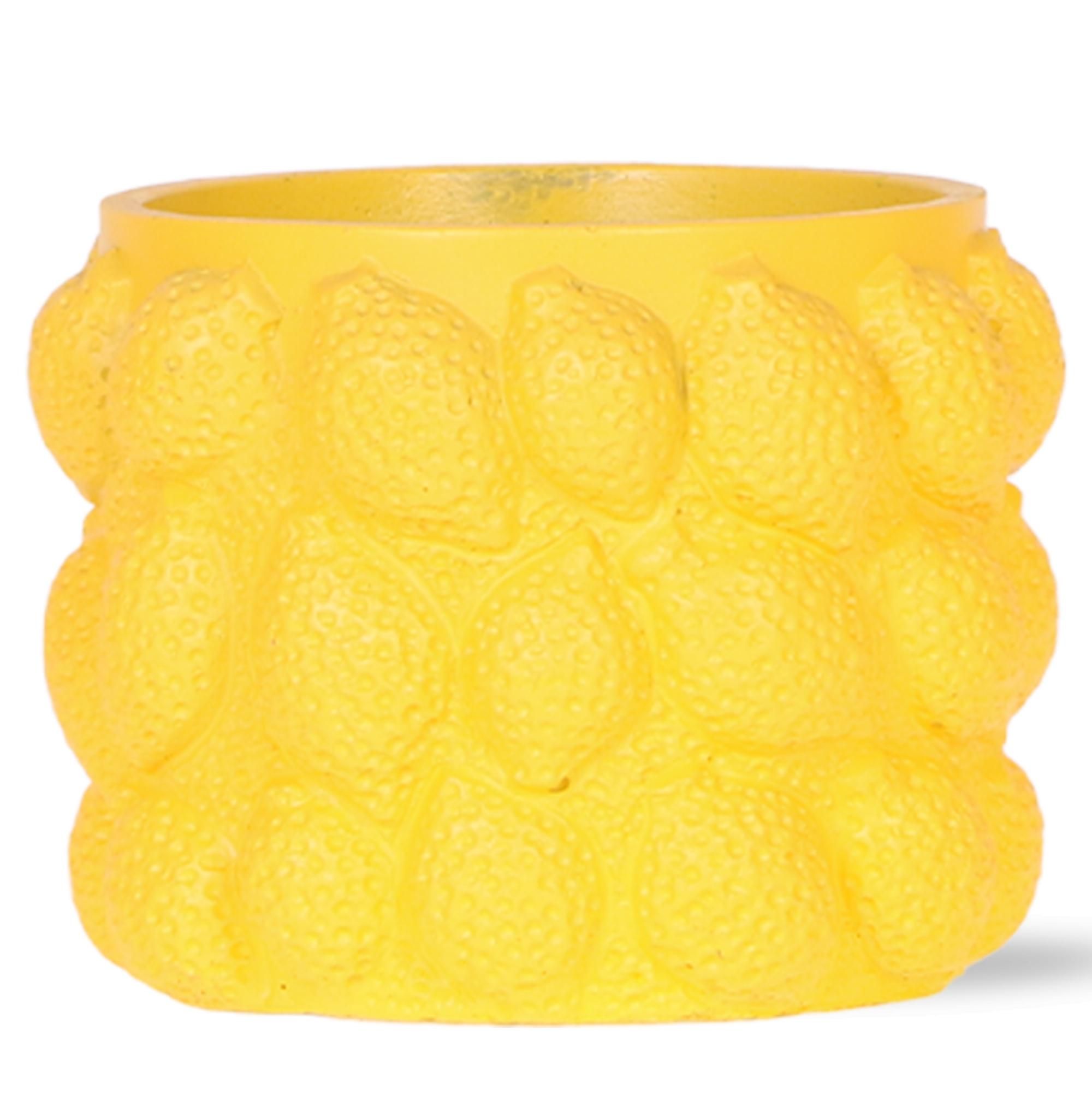 Gelber Keramik Zitrus Topf Ø12cm