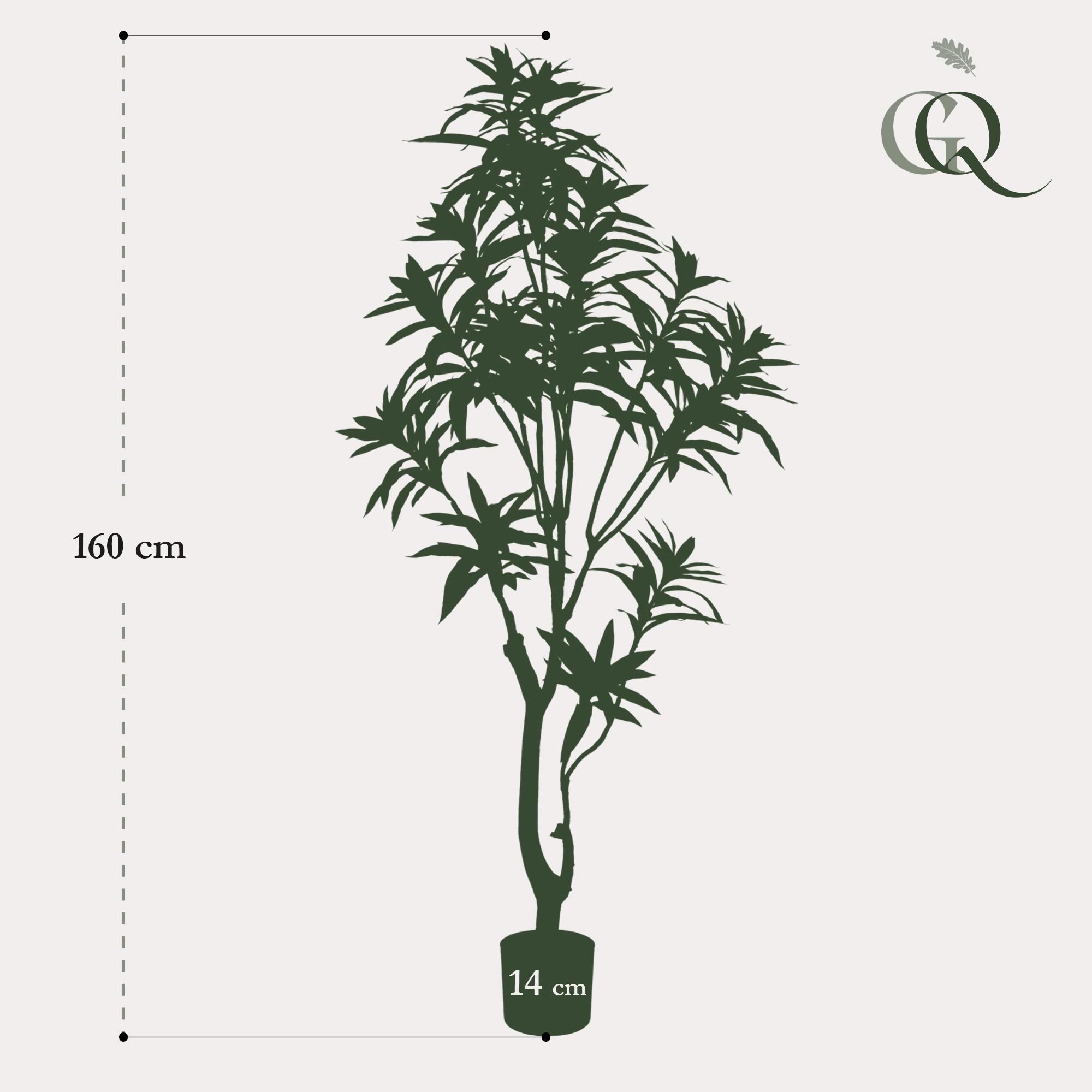 Künstlicher Dracaena Drachenbaum mit natürlichen Blättern
