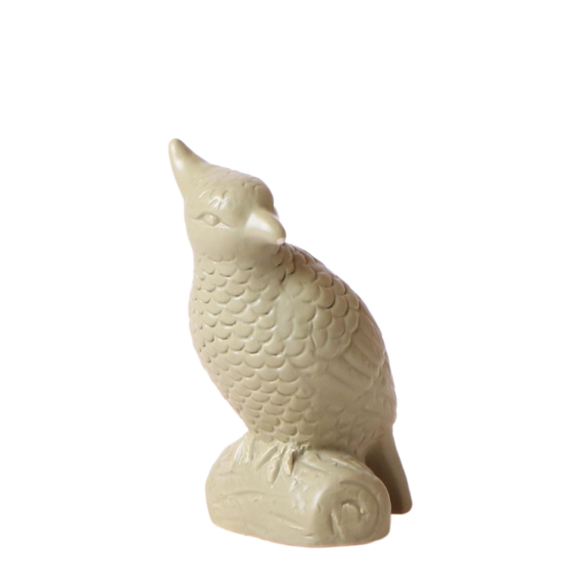Kakadu Deko-Skulptur Grün | Dekorative Vogel Figur