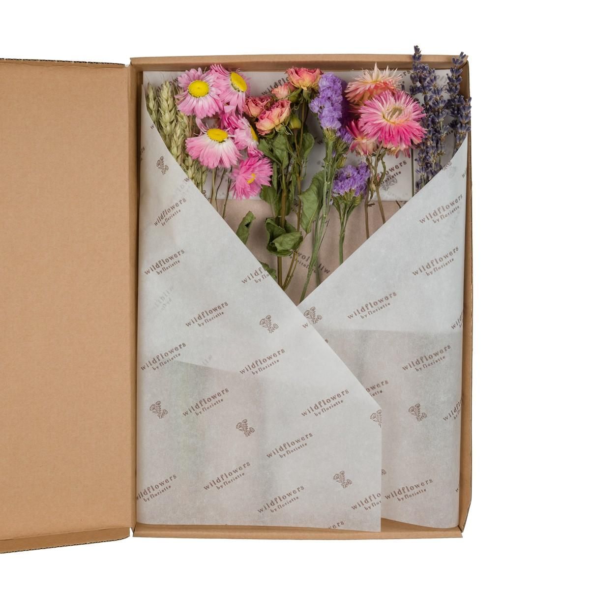 Getrocknete Blumen | 5 Stiele | 30cm Rosa