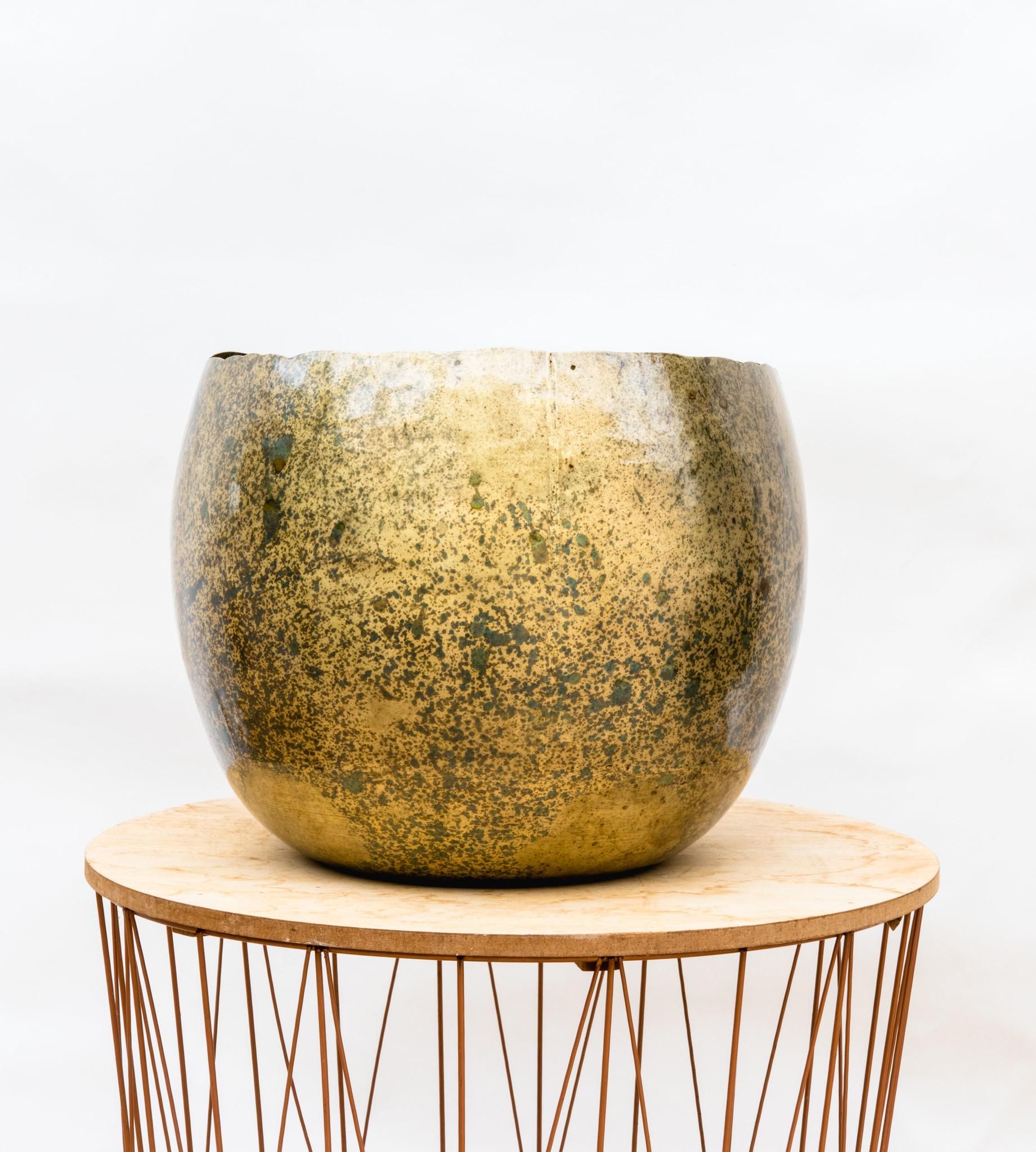 Ellen Brass Pflanze elegant mit Messingoptik
