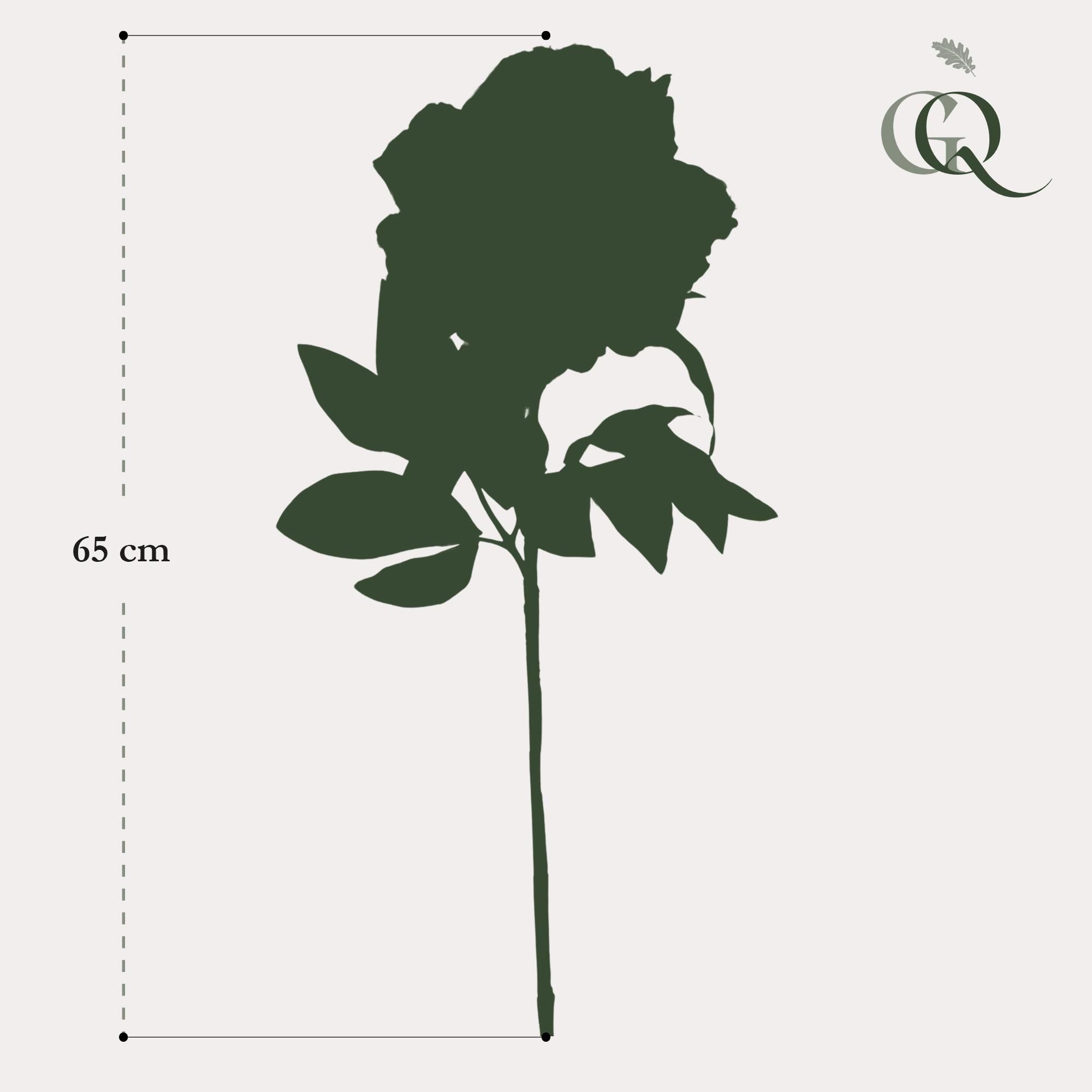 Künstliche Dunkelrosa Pfingstrosen im 5er-Set
