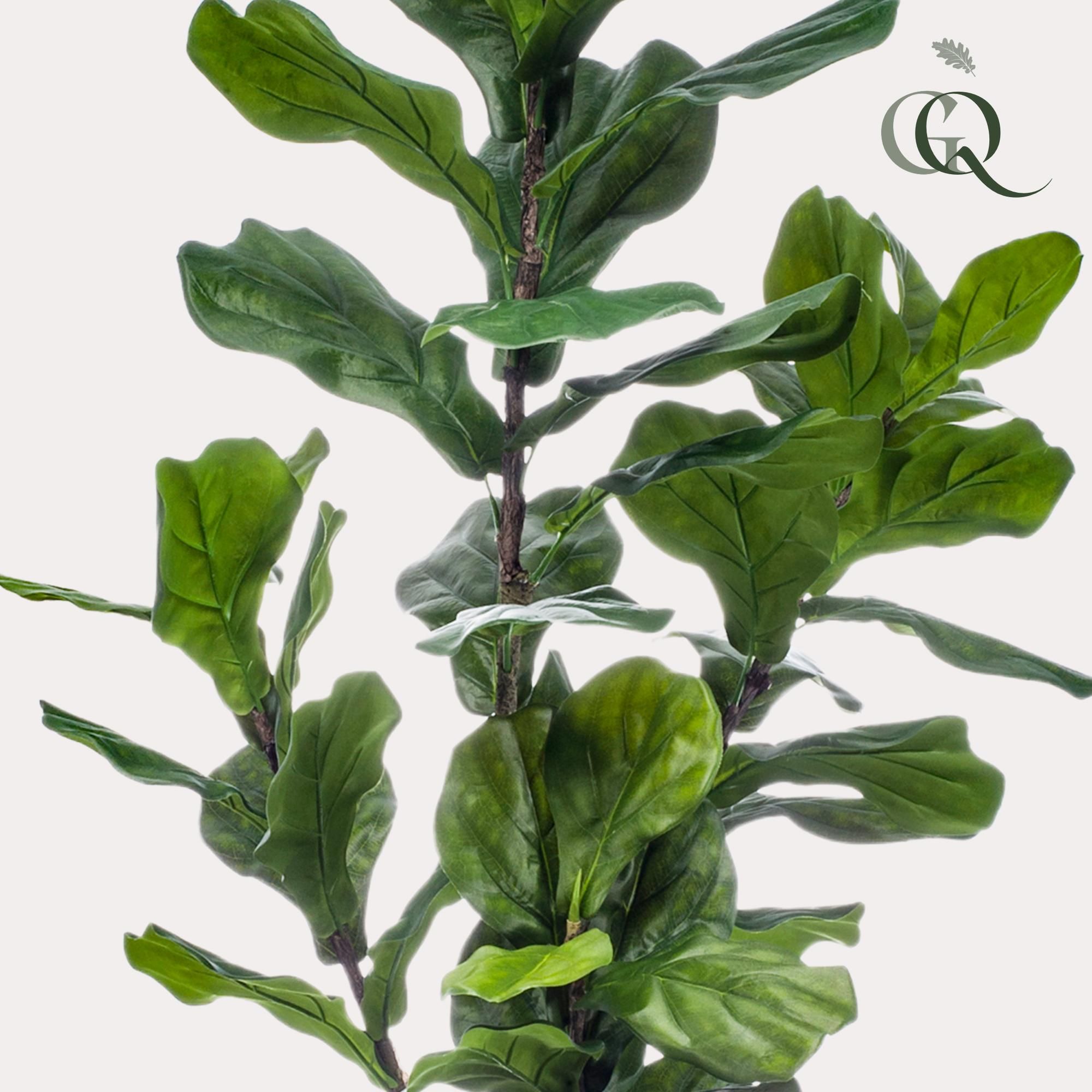 Kunstpflanze Ficus Lyrata – Tabakblattfeige – 150cm – künstliche Zimmerpflanze