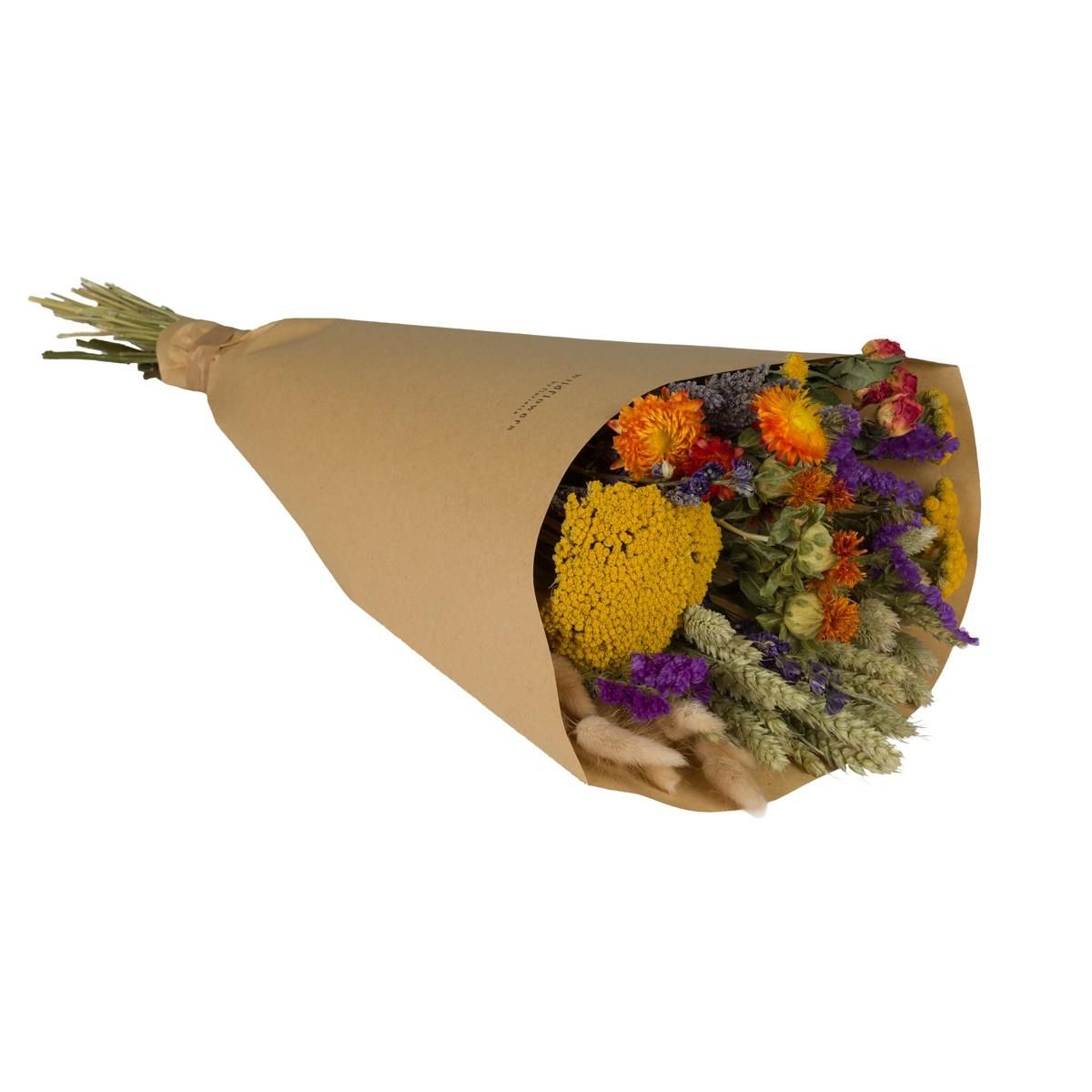 Getrocknete Blumen Field Bouquet Large Orange