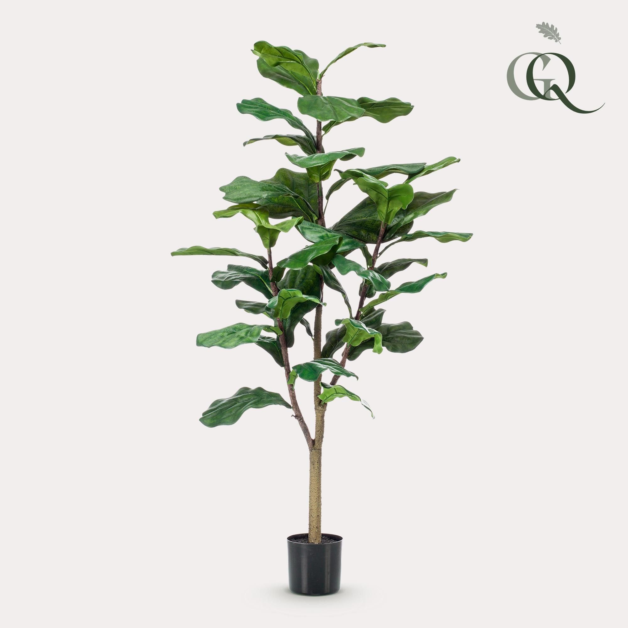 Kunstpflanze Ficus Lyrata – elegante Tabakspflanze