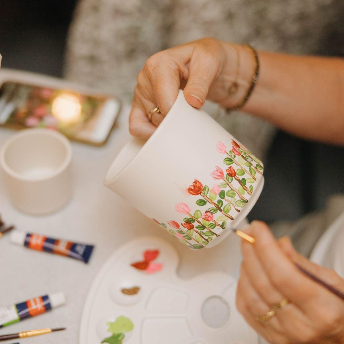 Blumentöpfe Bemal-Set für kreative DIY Projekte