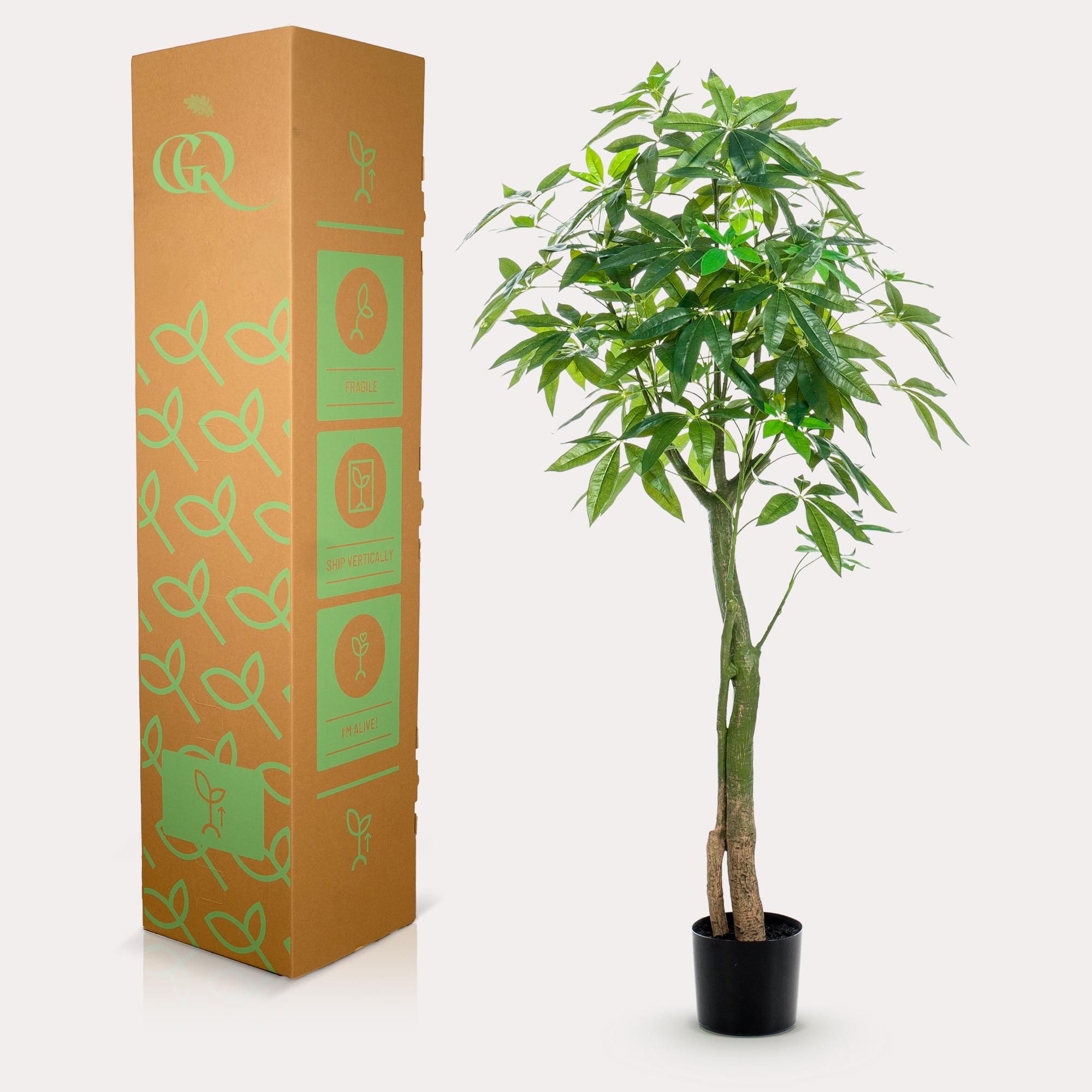 Kunstpflanze Pachira Aquatica Glückskastanie 150 cm