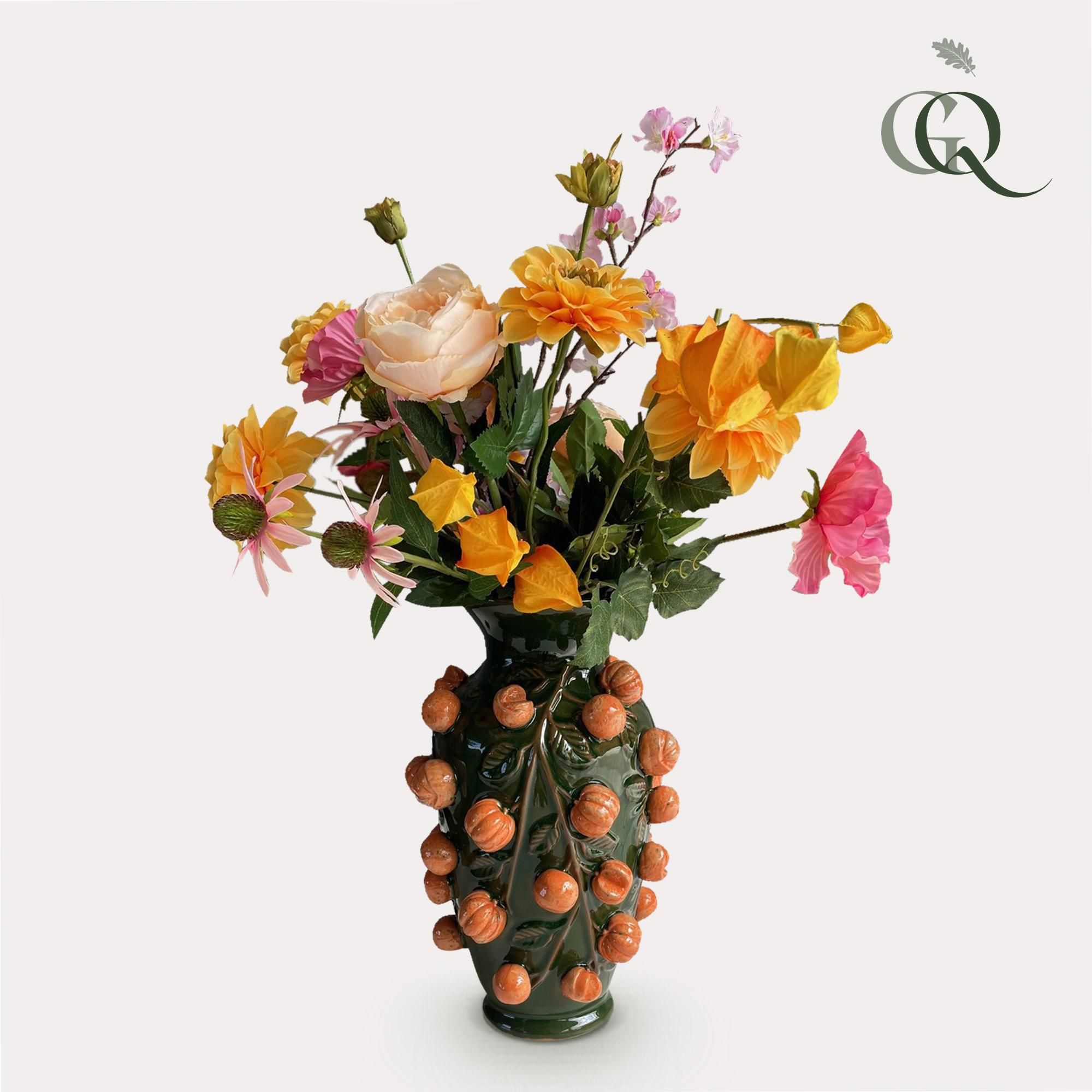 Kunstblumen Boquet Orange Summer