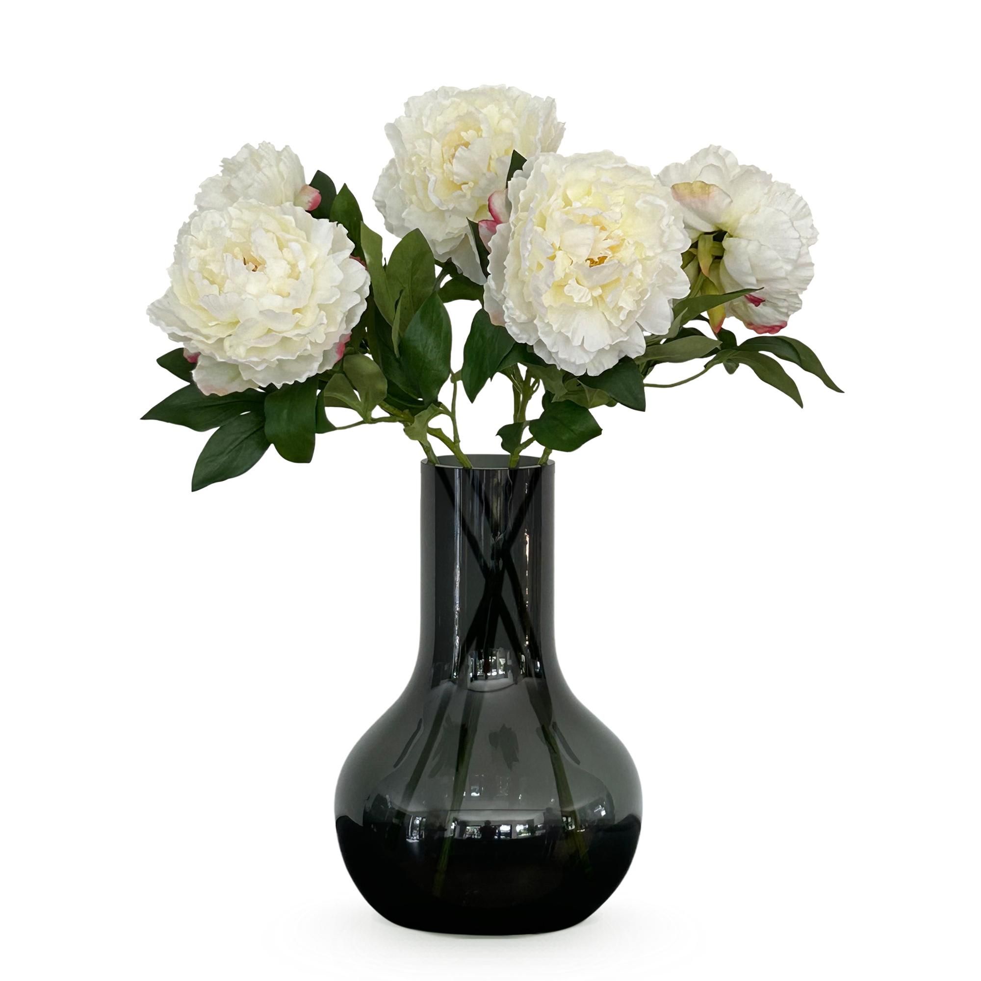 Künstliche Pioenrozen Creme in Bouquet