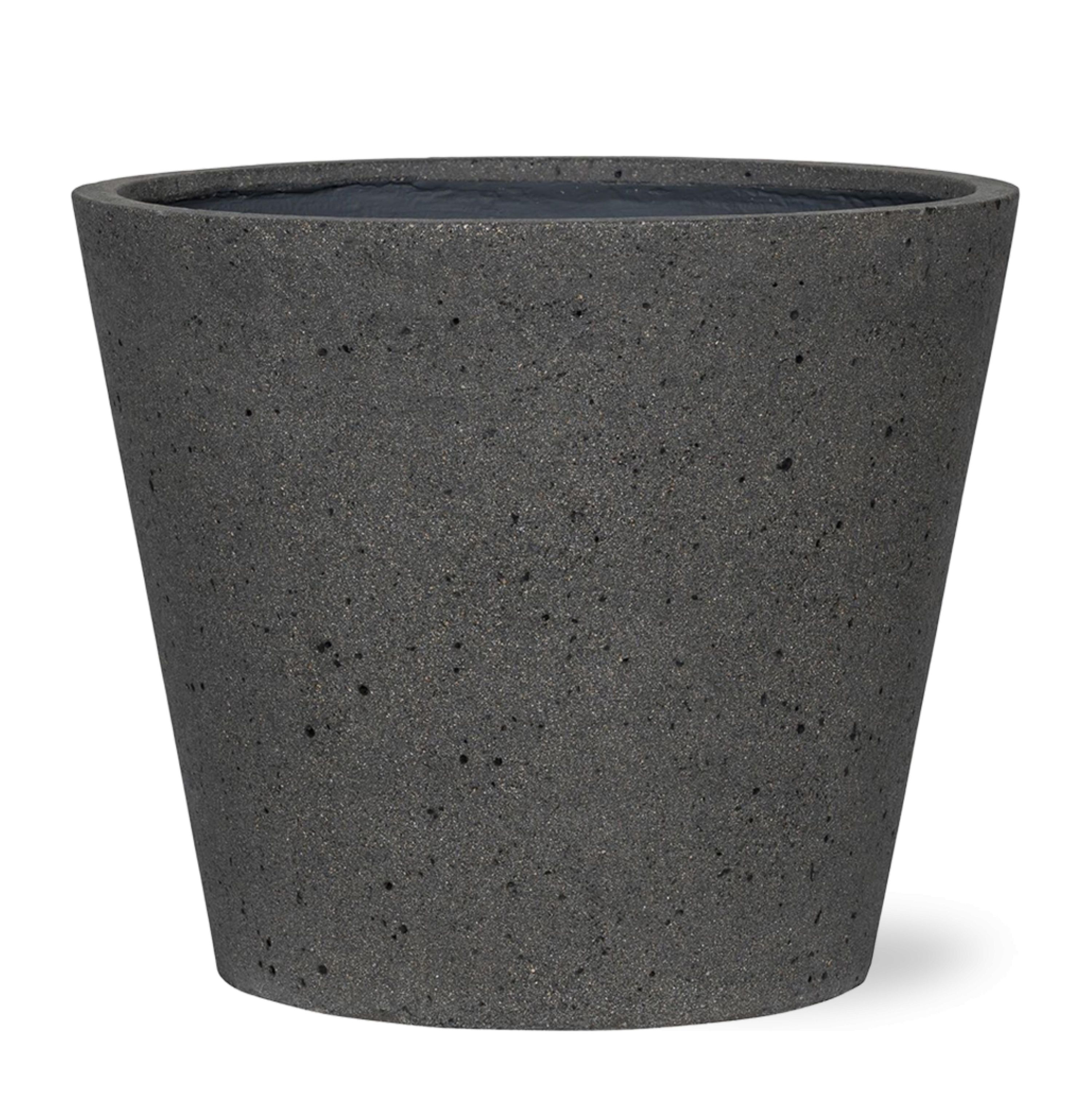 Laterite Bucket Pflanzkübel in Grau