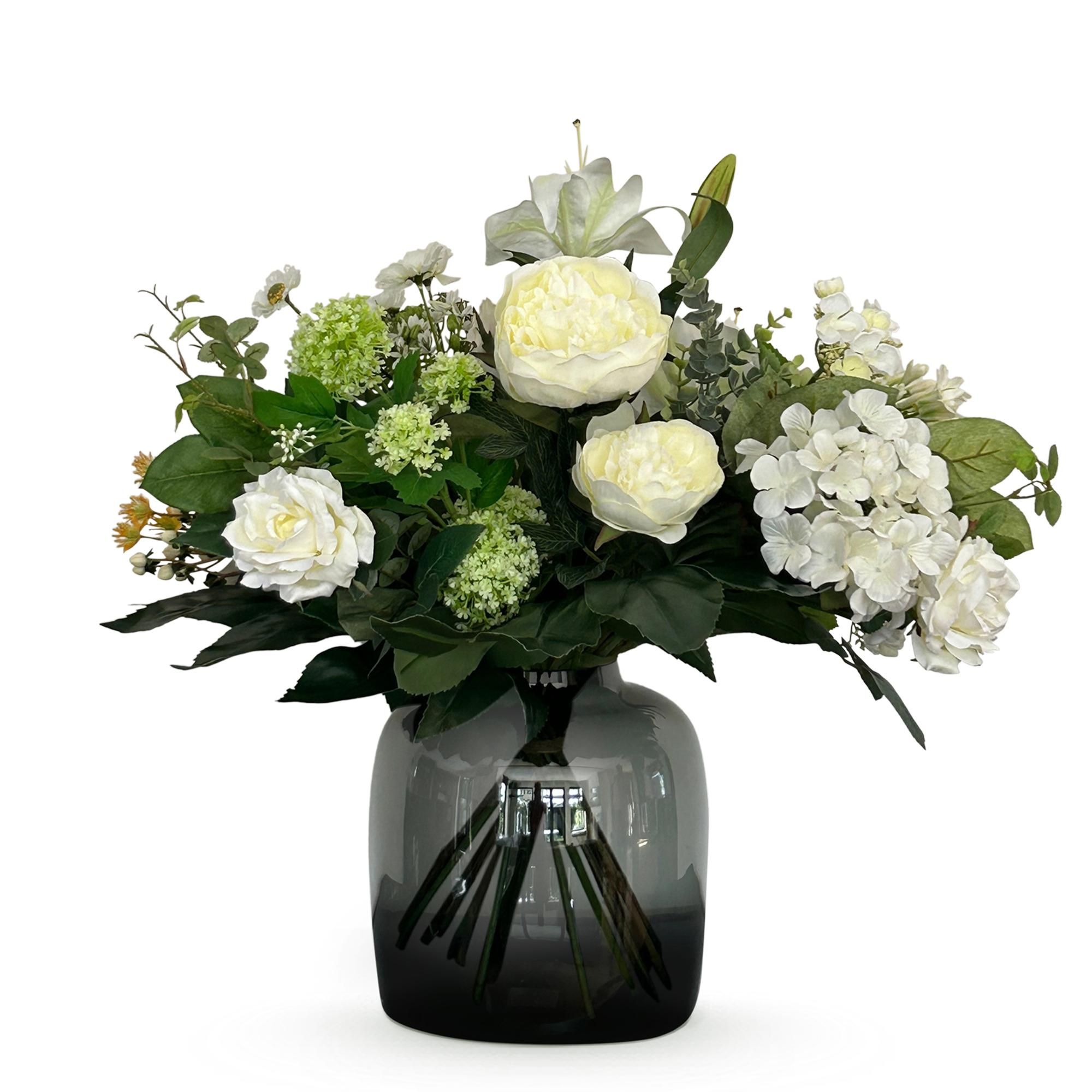 Kunstblumenstrauß White Dream Weiß