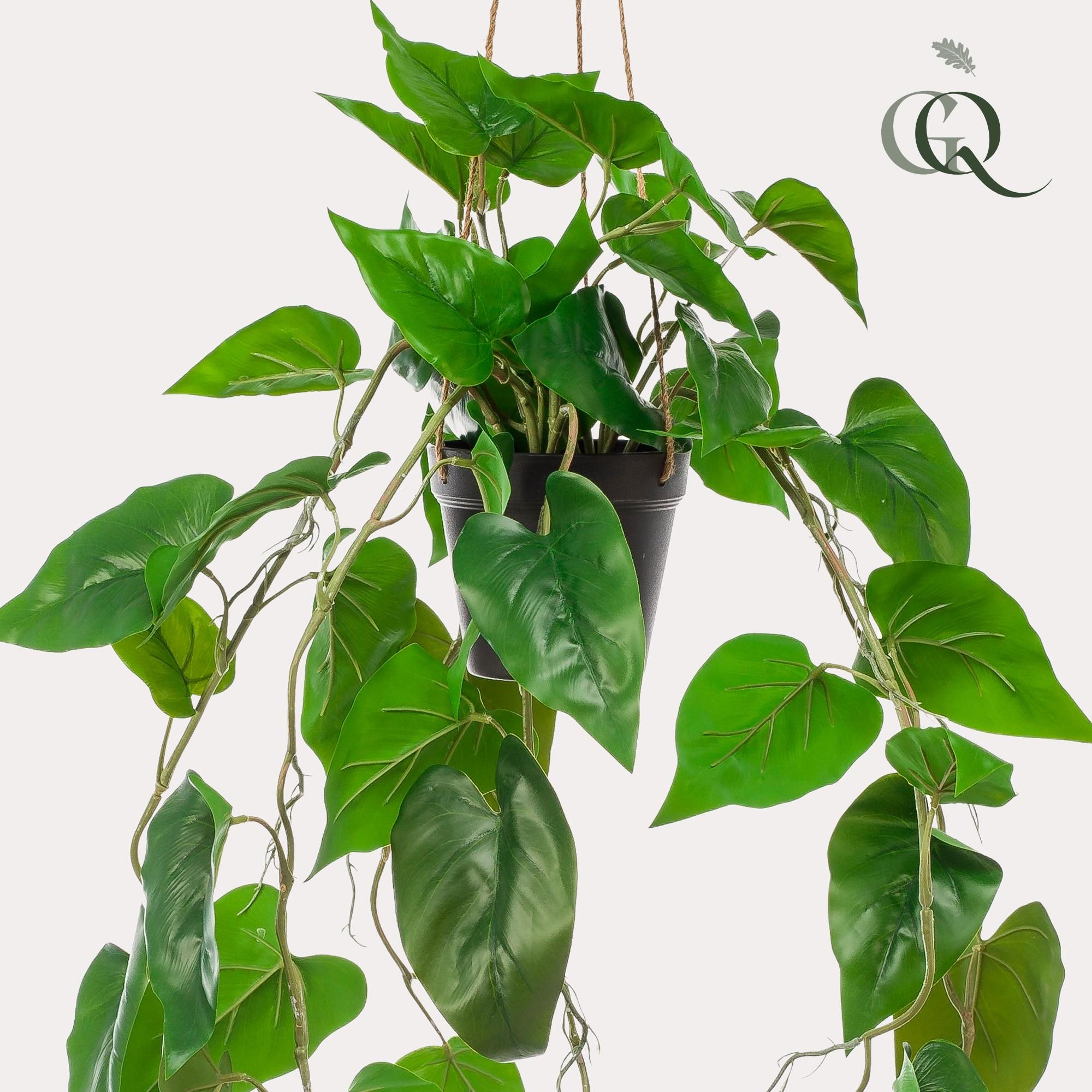 Künstliche Philodendron Hängepflanze