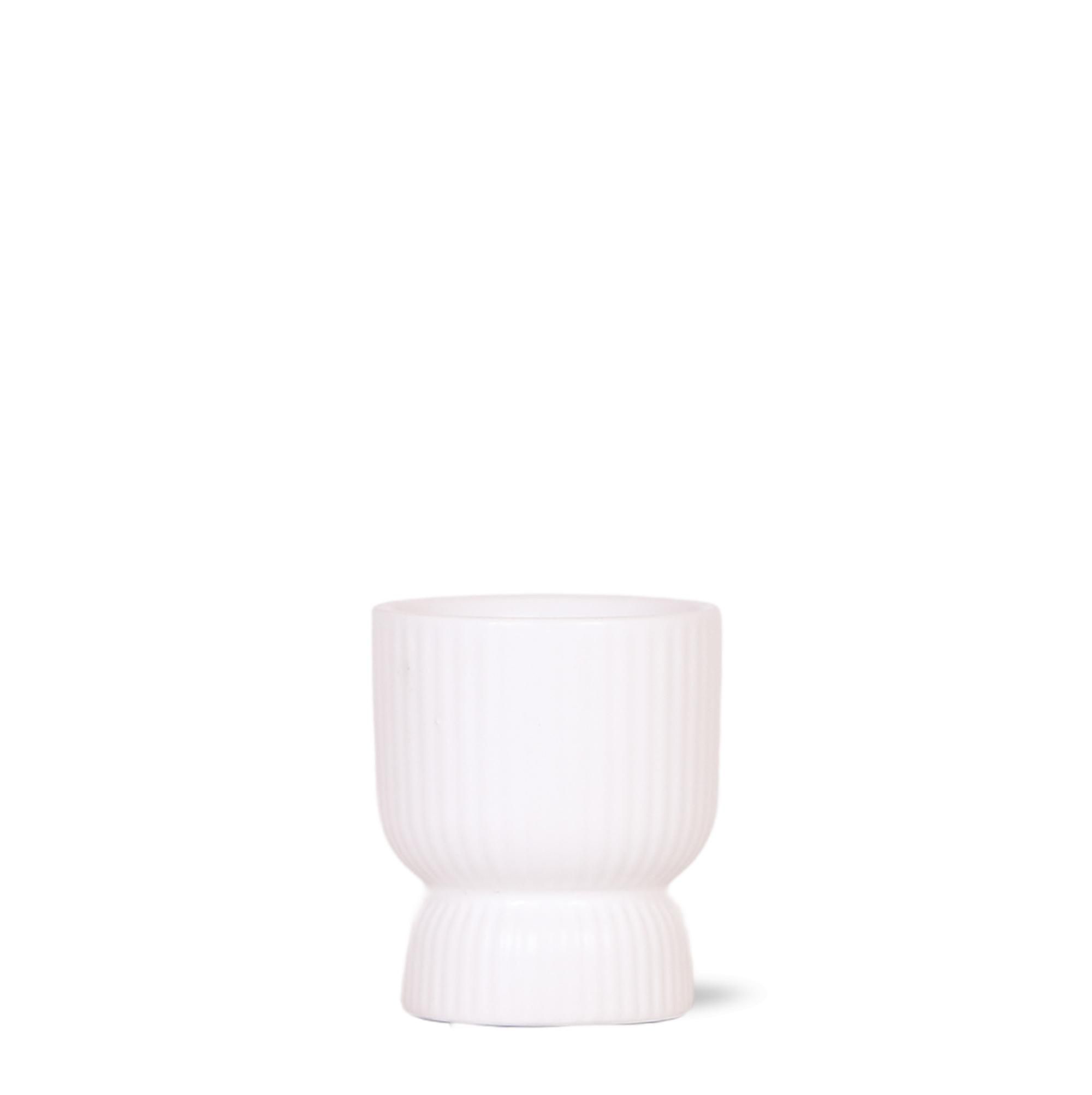 Diabolo Blumentopf Weiß Ø6cm