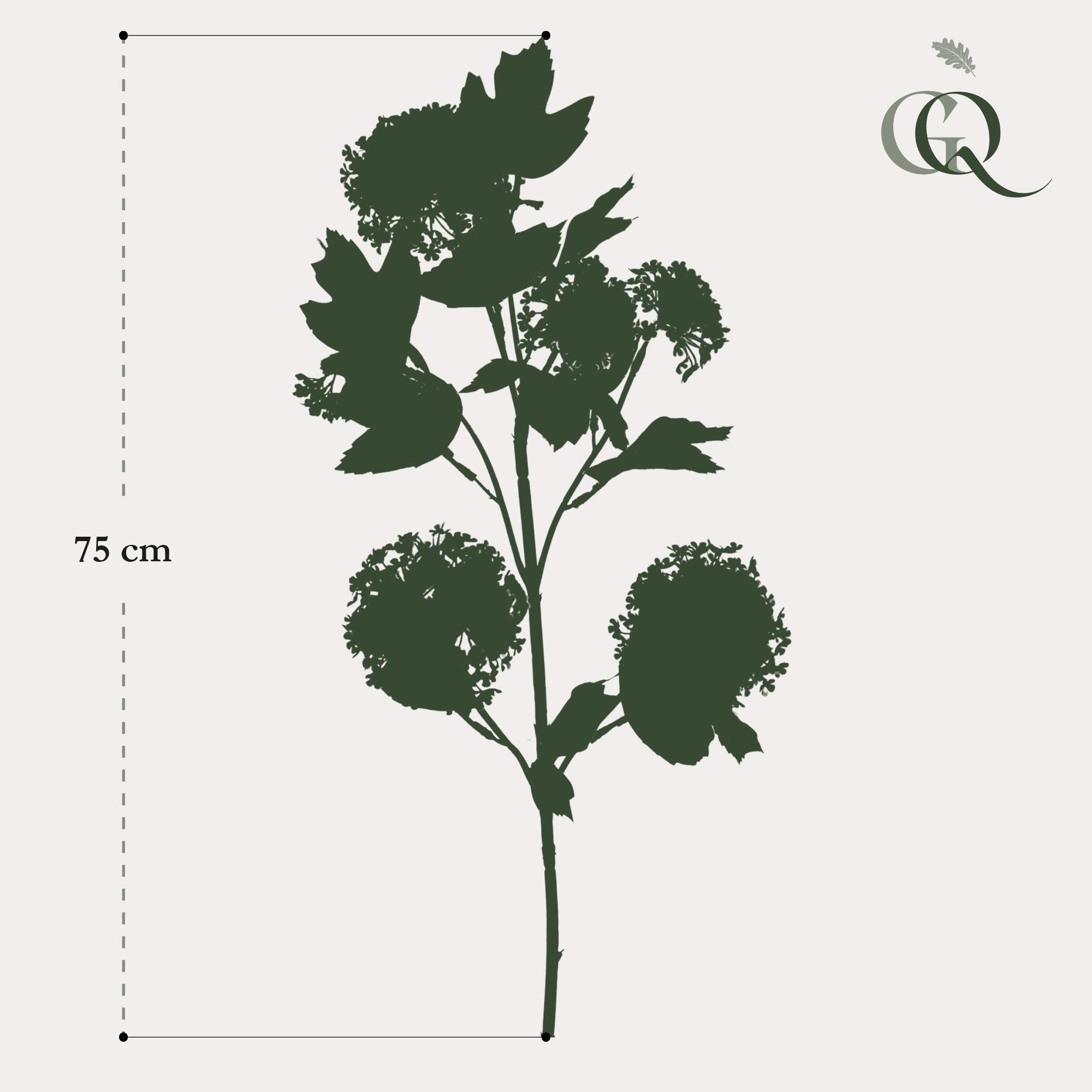 Künstliche Viburnum Opulus Zweige in Creme