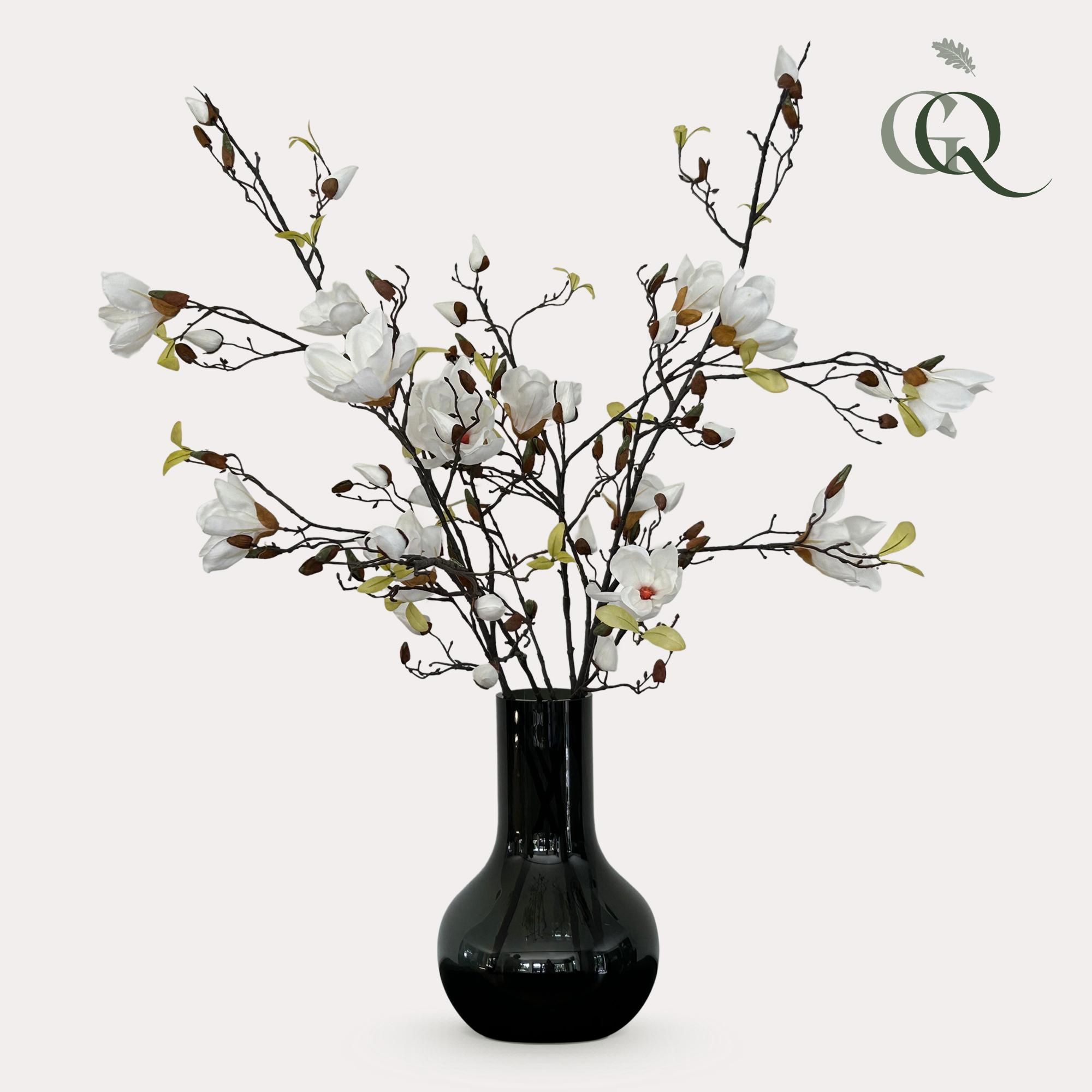 Kunst Magnolienzweige Creme Dekoration