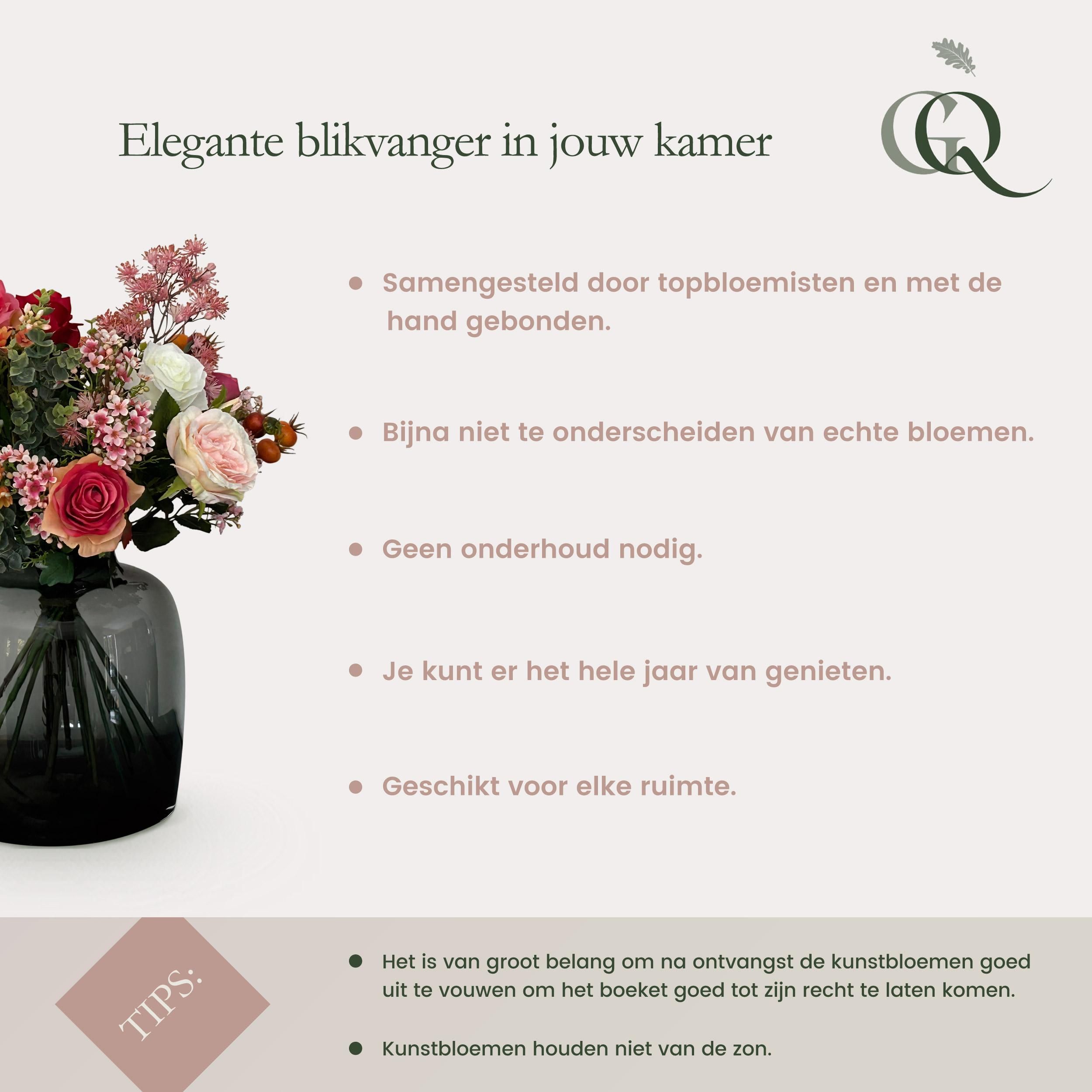 Kunstblumen Boquet Romantic Glam