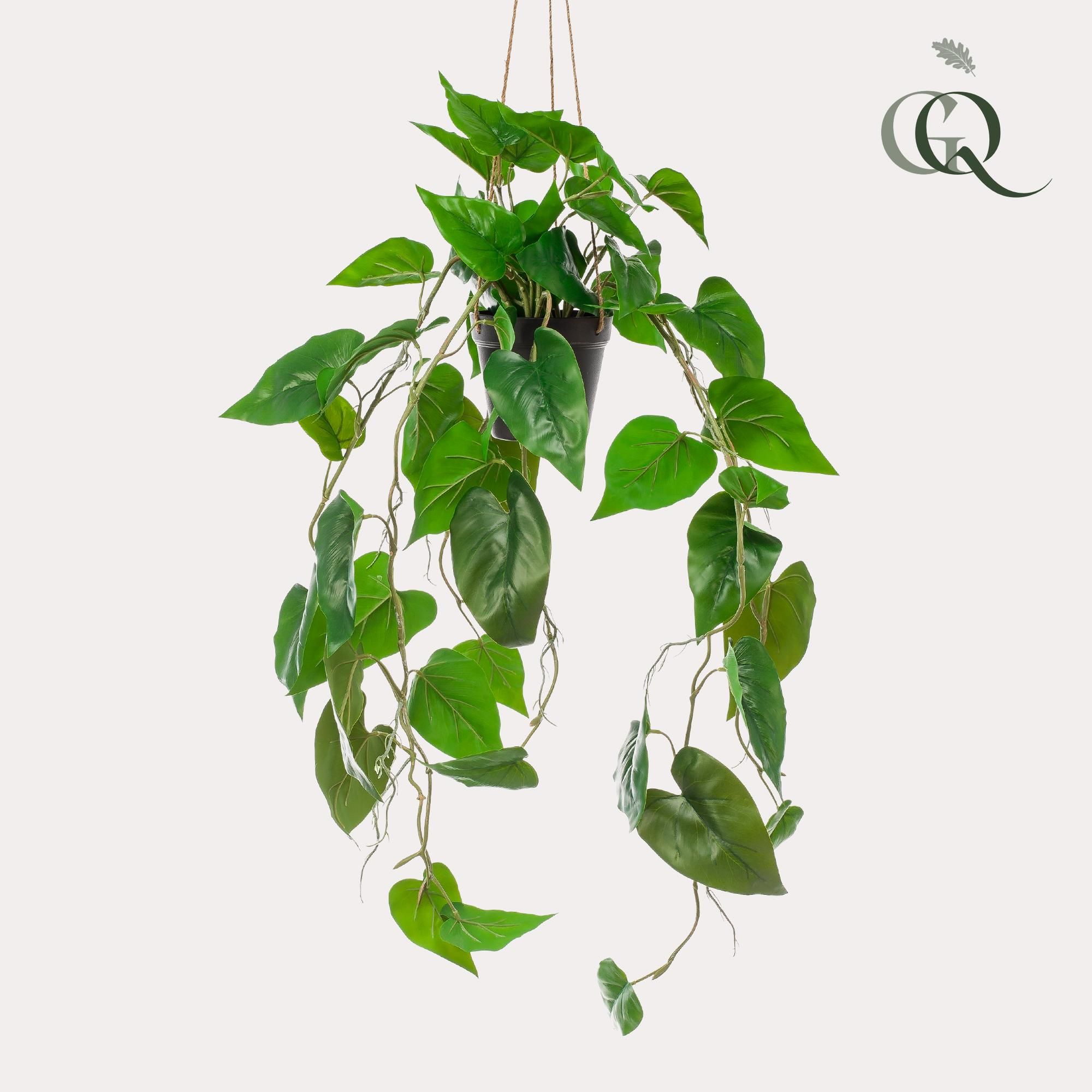 Künstliche Philodendron Hängepflanze