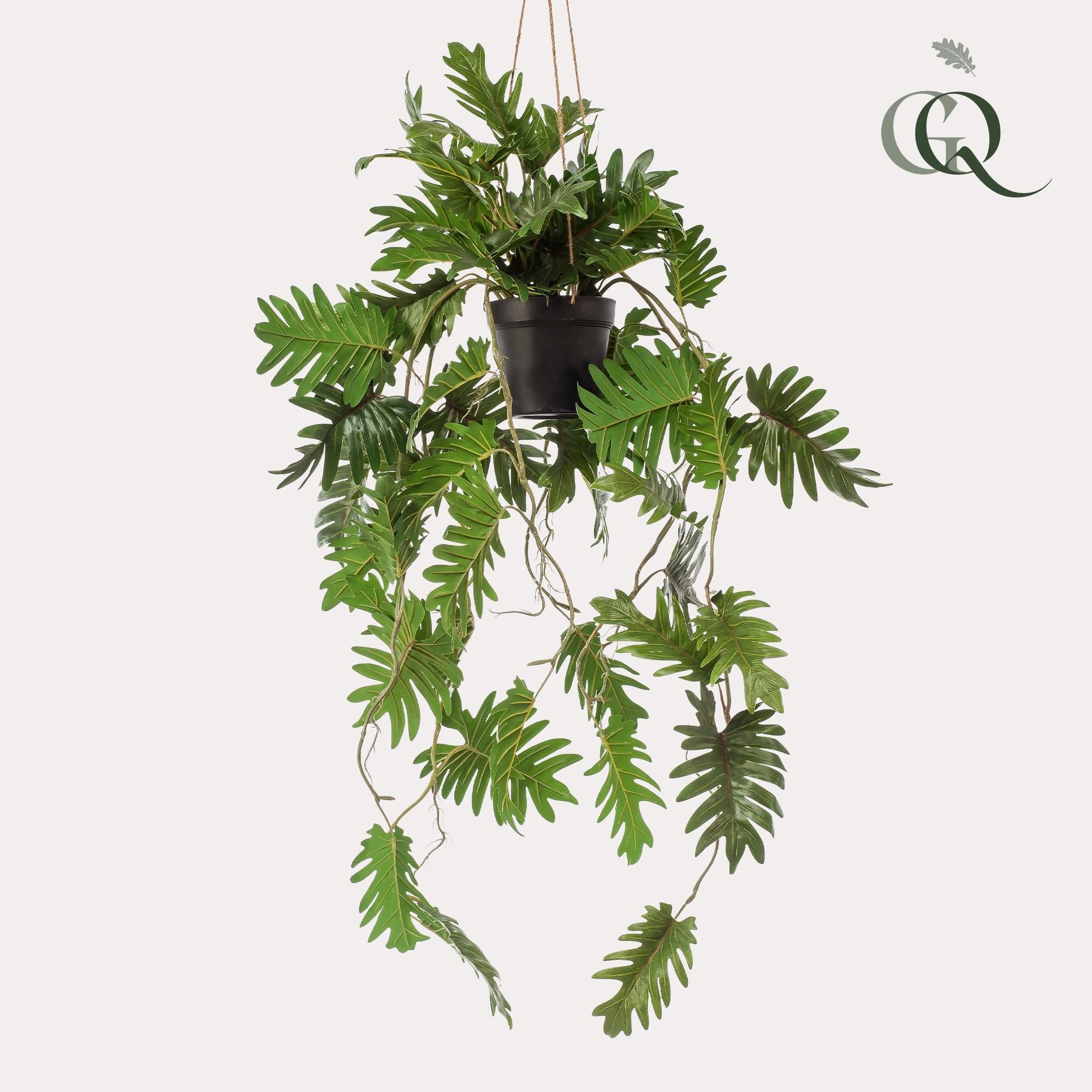 Künstliche Philodendron Hängepflanze